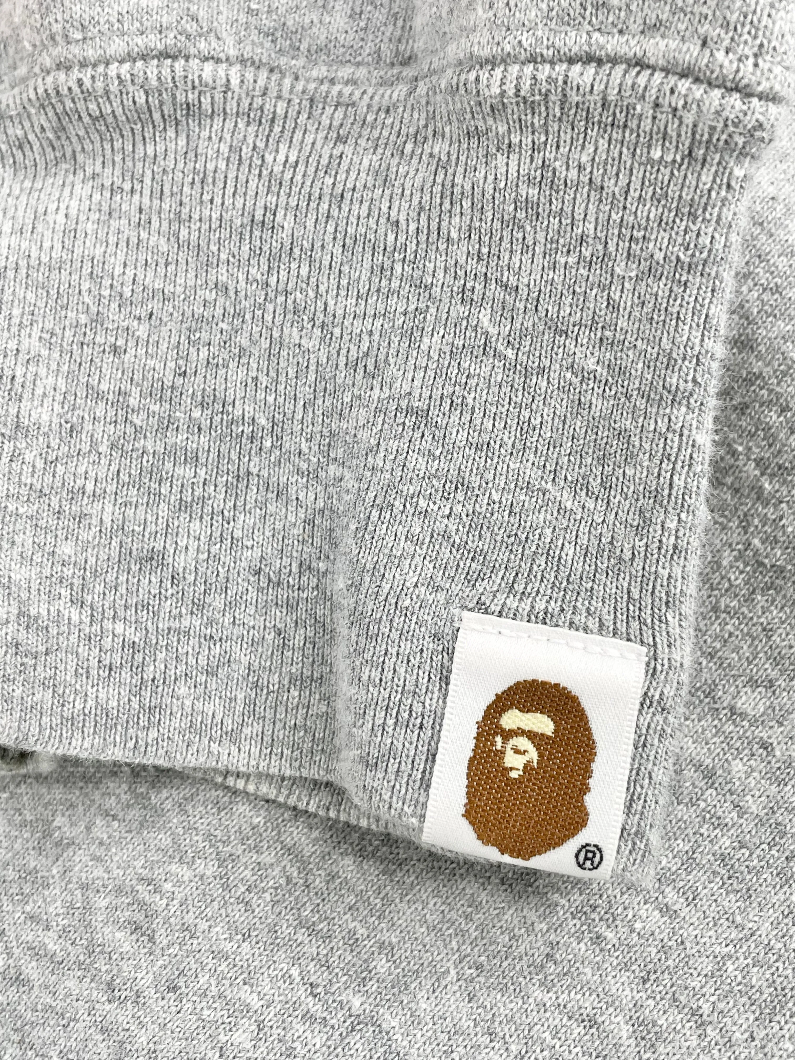 A Bathing Ape Grey Tiger Print Sweatshirt - L