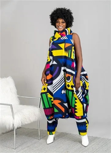 African Print Jumpsuit