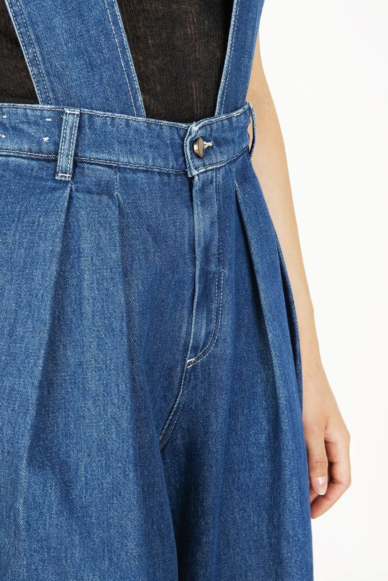 Alysi - Denim Jumpsuit: Blue