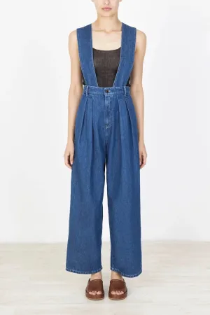 Alysi - Denim Jumpsuit: Blue