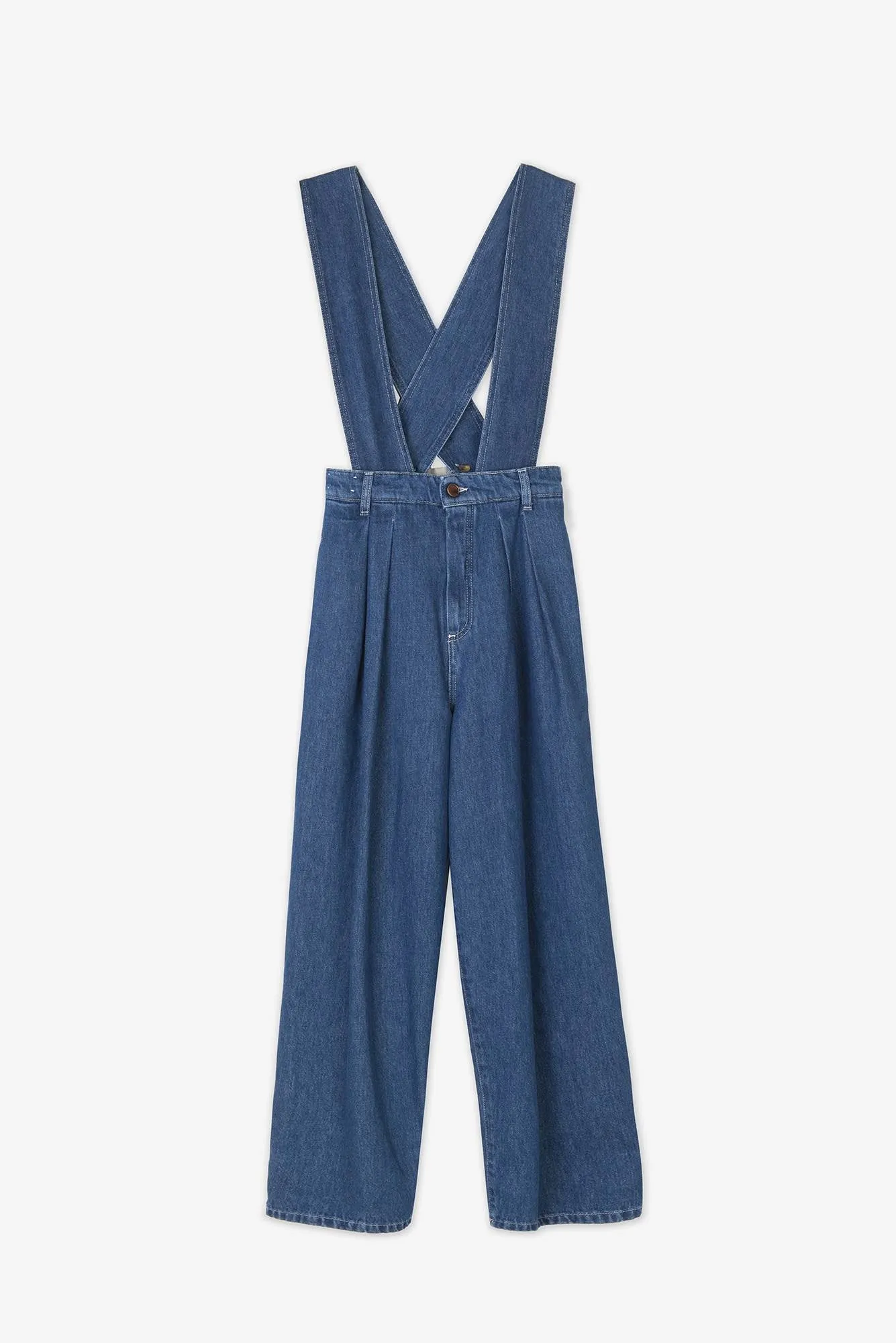 Alysi - Denim Jumpsuit: Blue