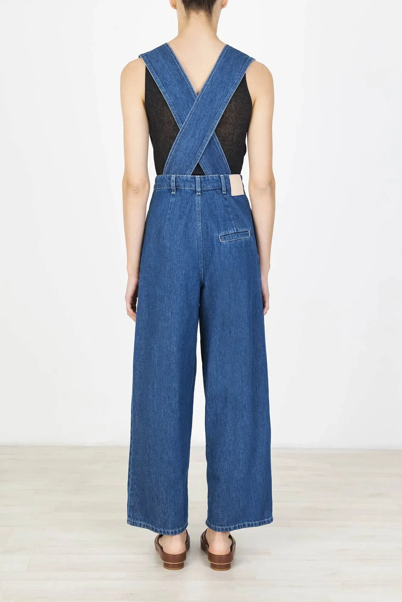 Alysi - Denim Jumpsuit: Blue