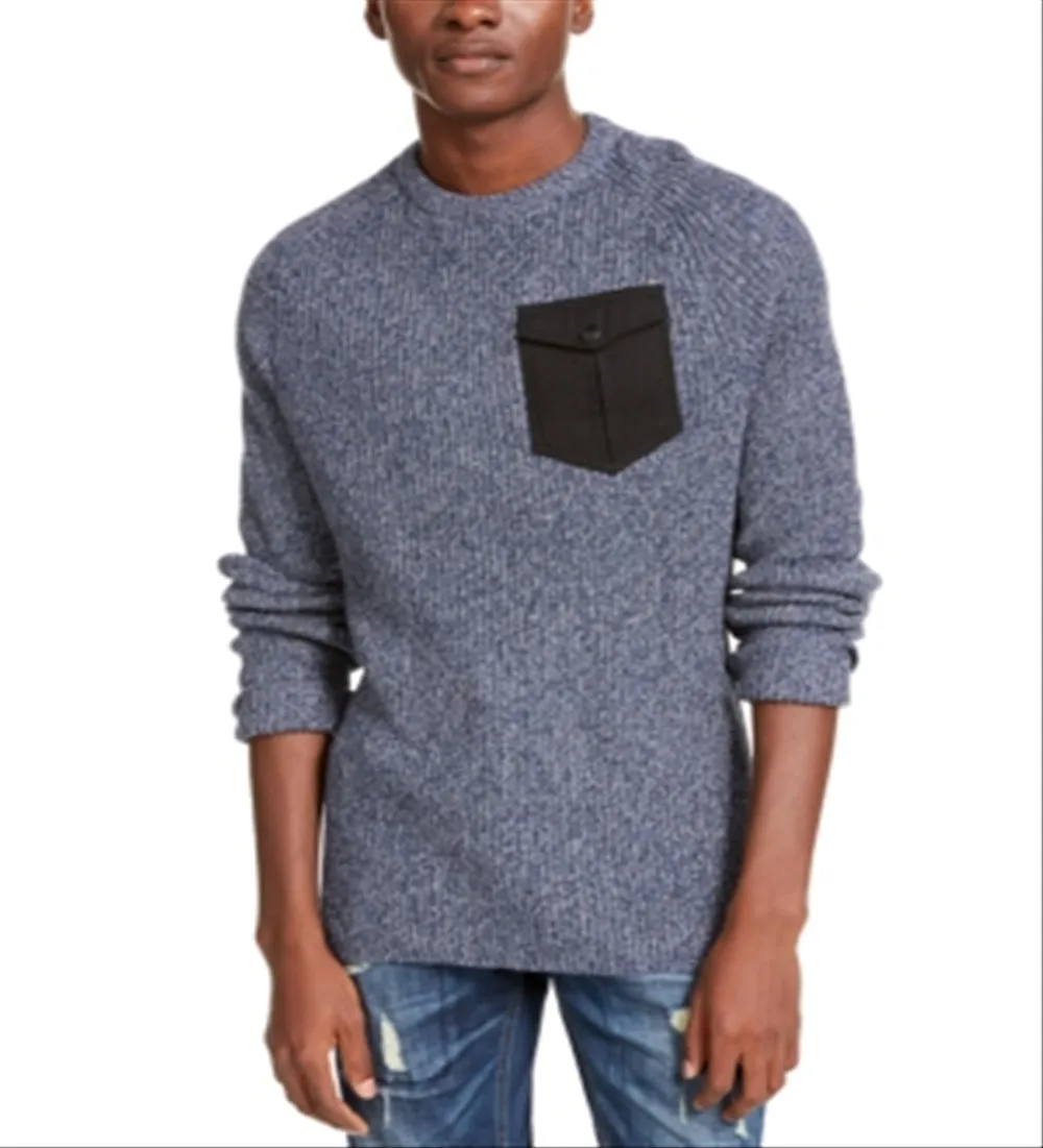 American Rag Men's Knit Crew Neck Sweater Navy