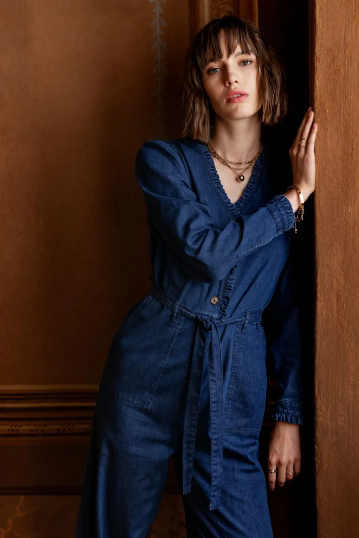 Atelier Reve Jules Jumpsuit-Medium Blue Chambrey-20120982
