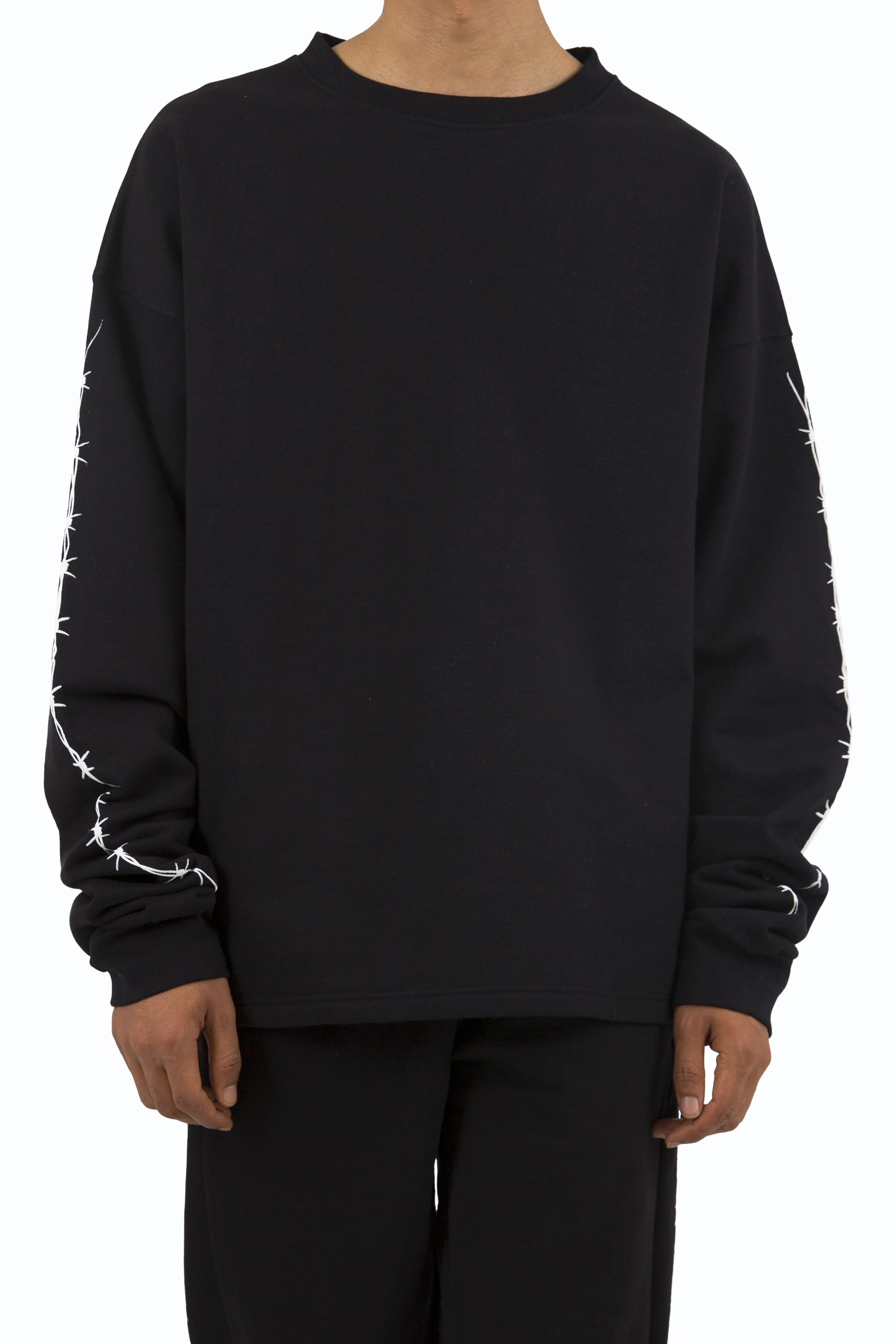 Barbed Wire Crewneck - Black