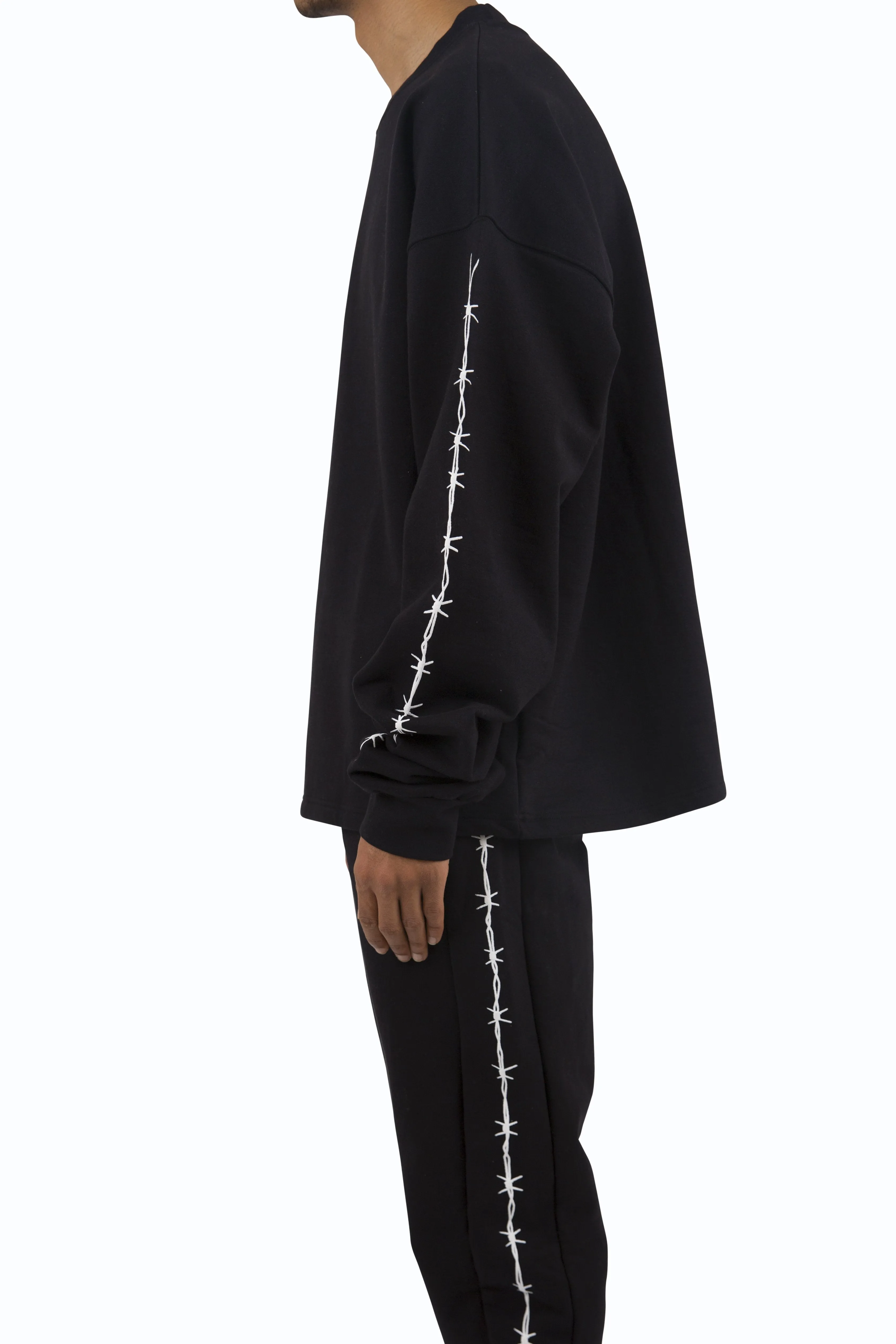 Barbed Wire Crewneck - Black