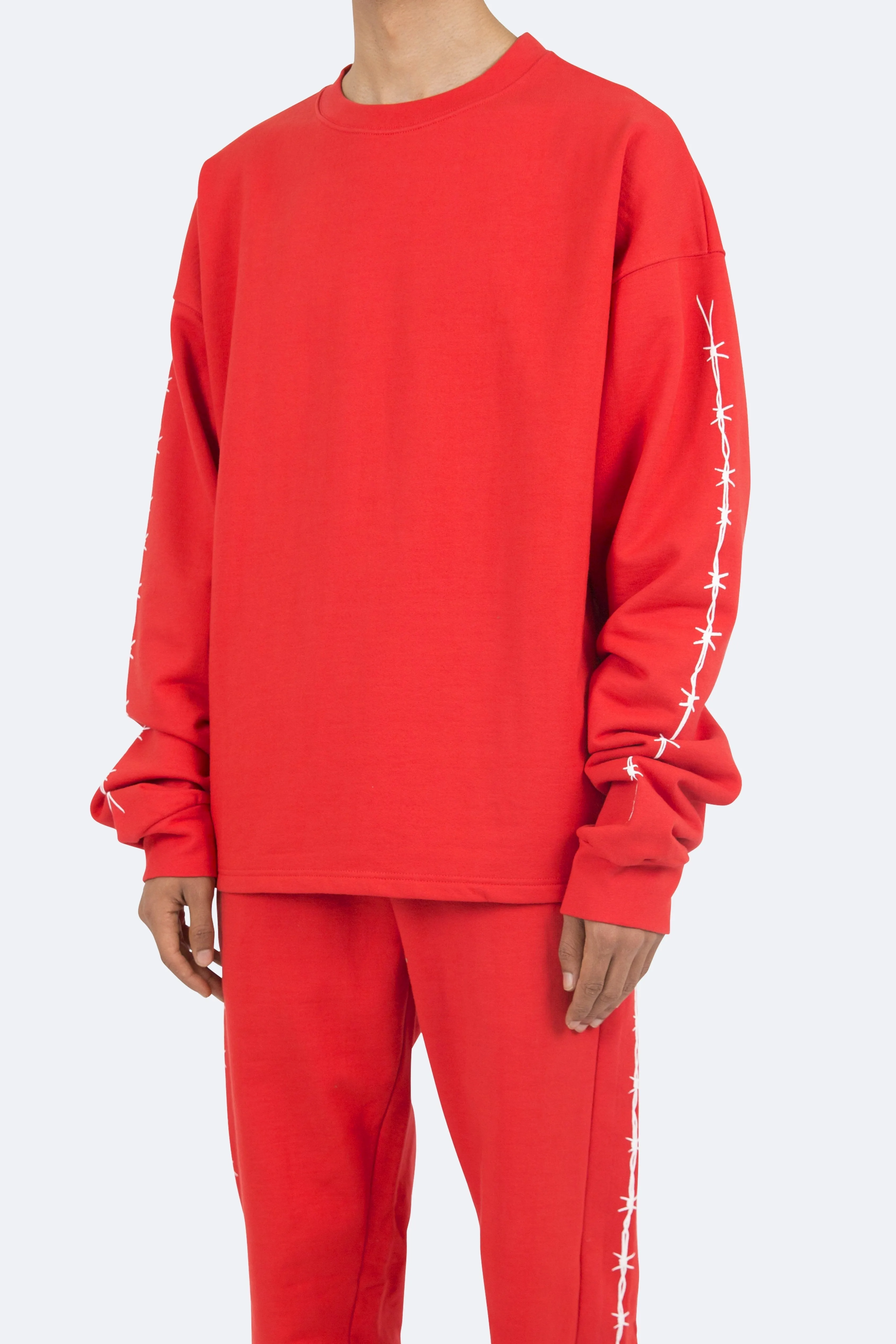 Barbed Wire Crewneck - Red