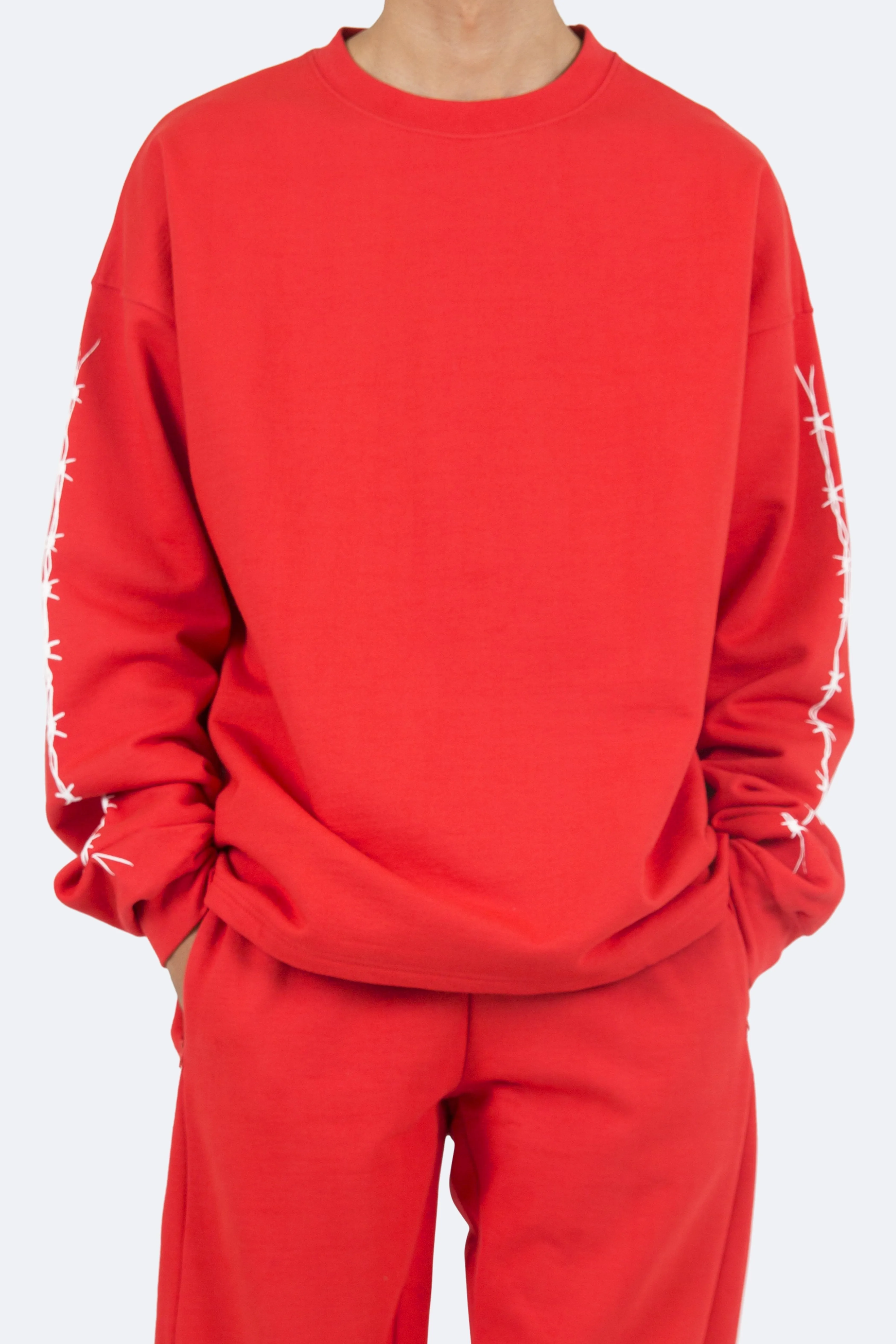 Barbed Wire Crewneck - Red