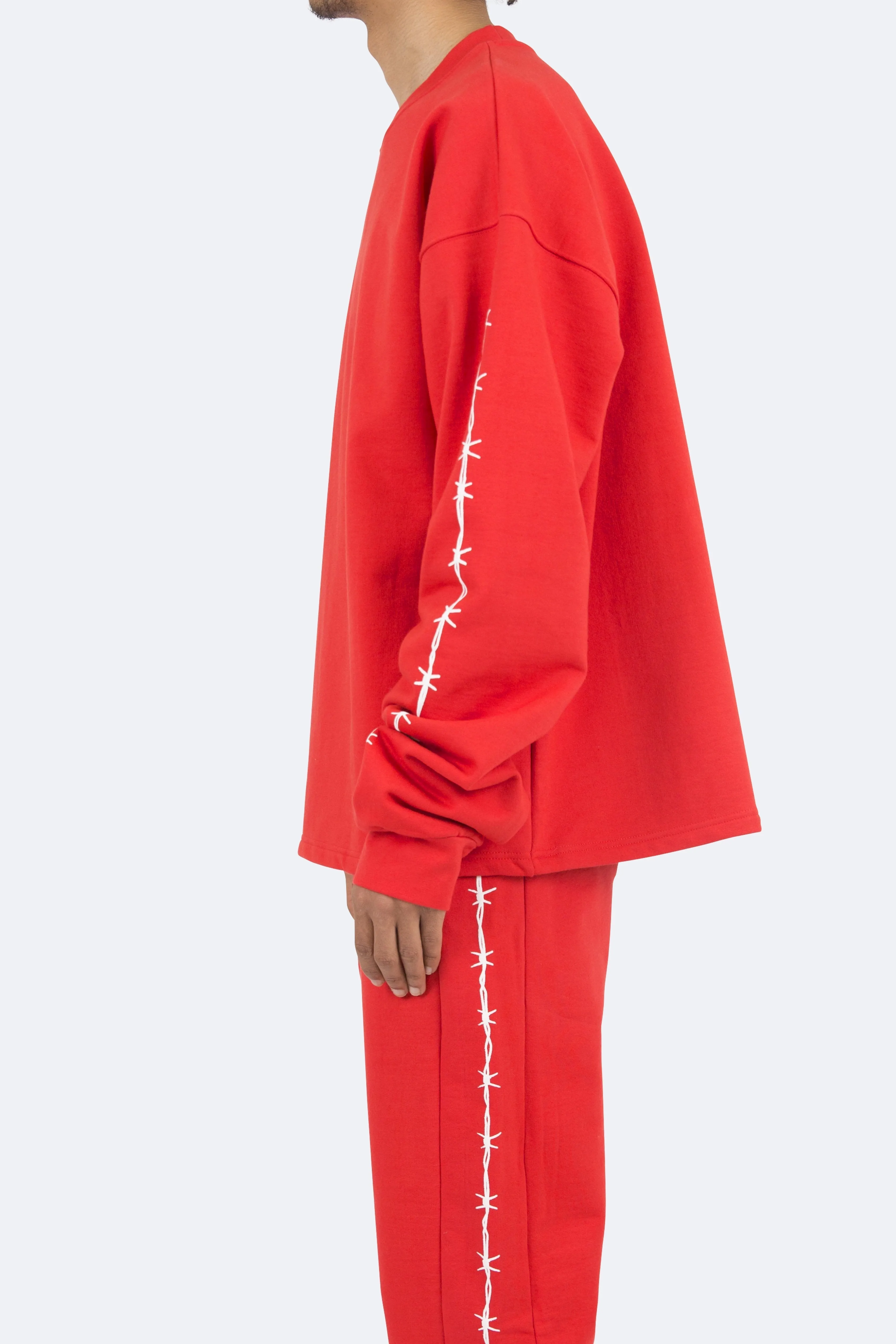 Barbed Wire Crewneck - Red