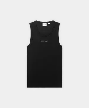 Black Logotype Tank Top