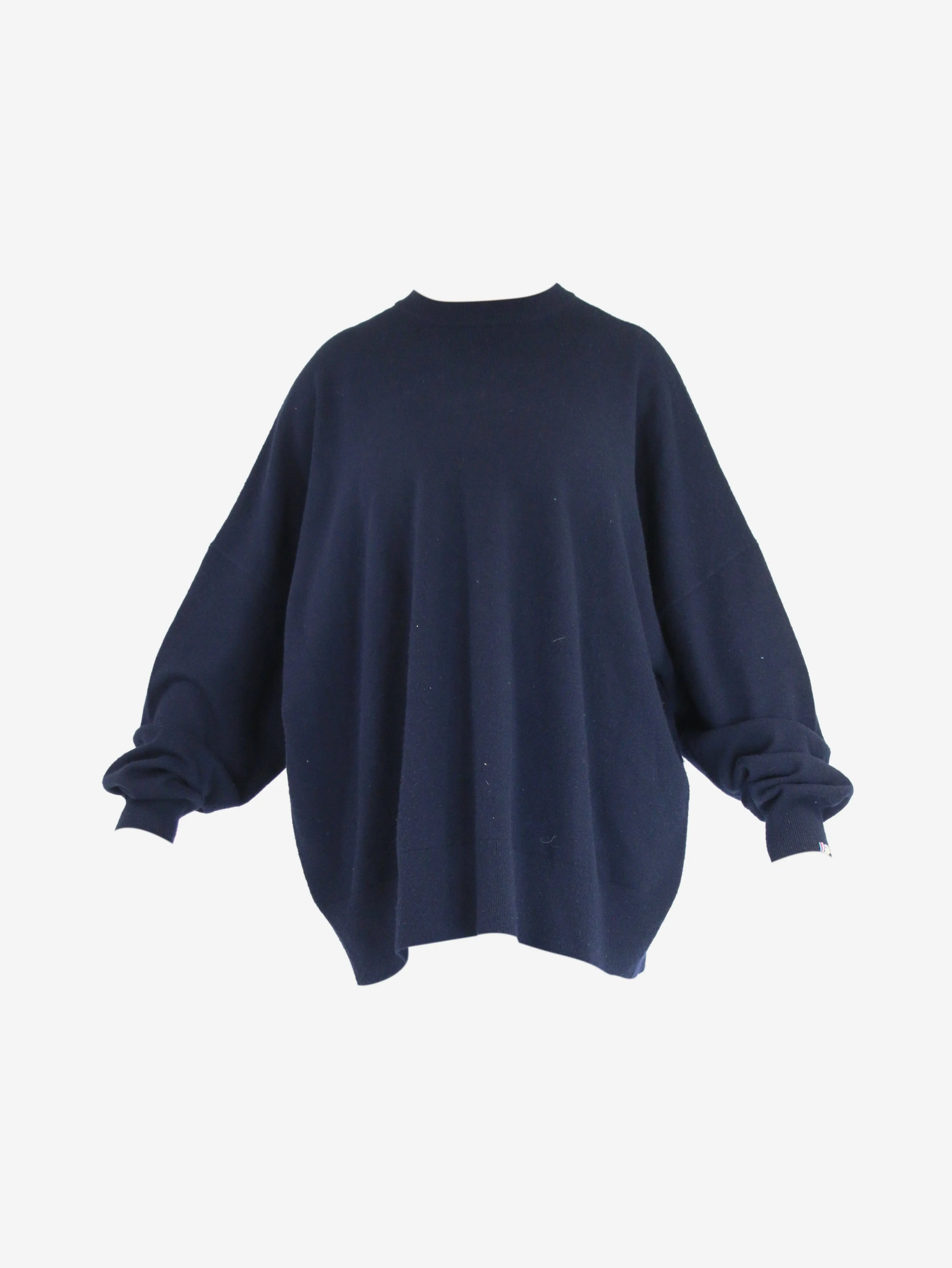 Blue cashmere oversized jumper - size