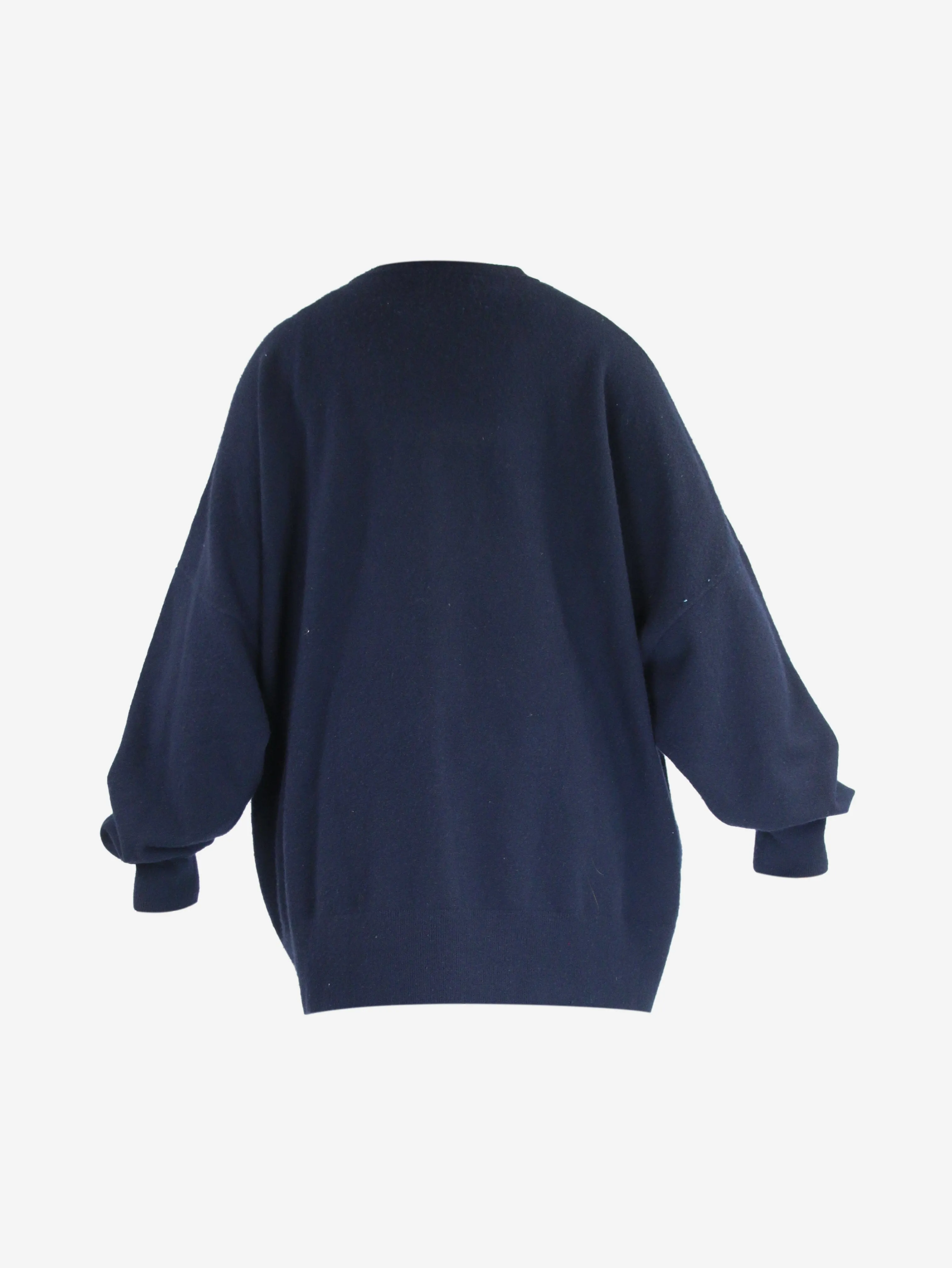 Blue cashmere oversized jumper - size
