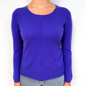 Bluebell Purple Cashmere Crew Neck Jumper Small