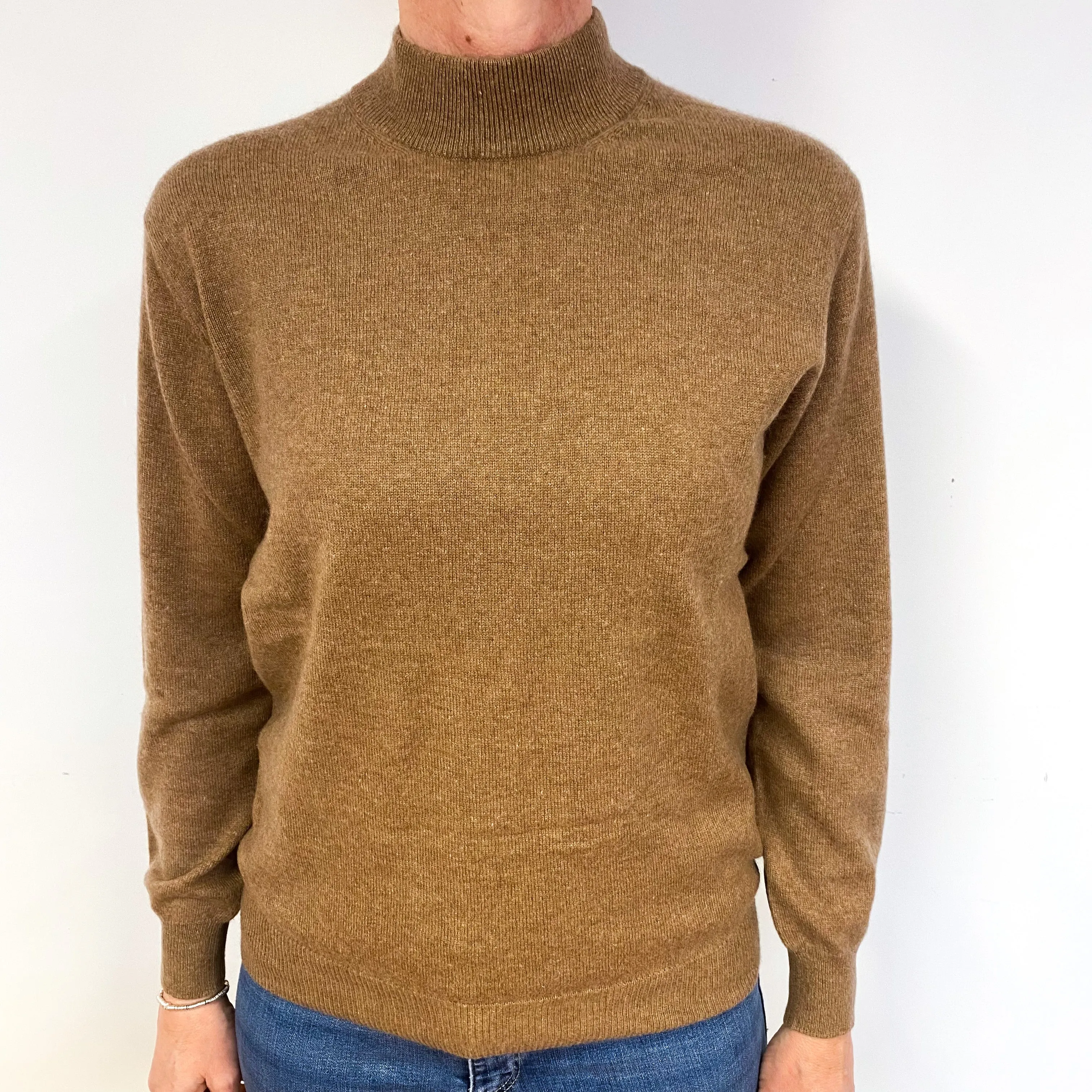 Butterscotch Cashmere Turtle Neck Jumper Medium