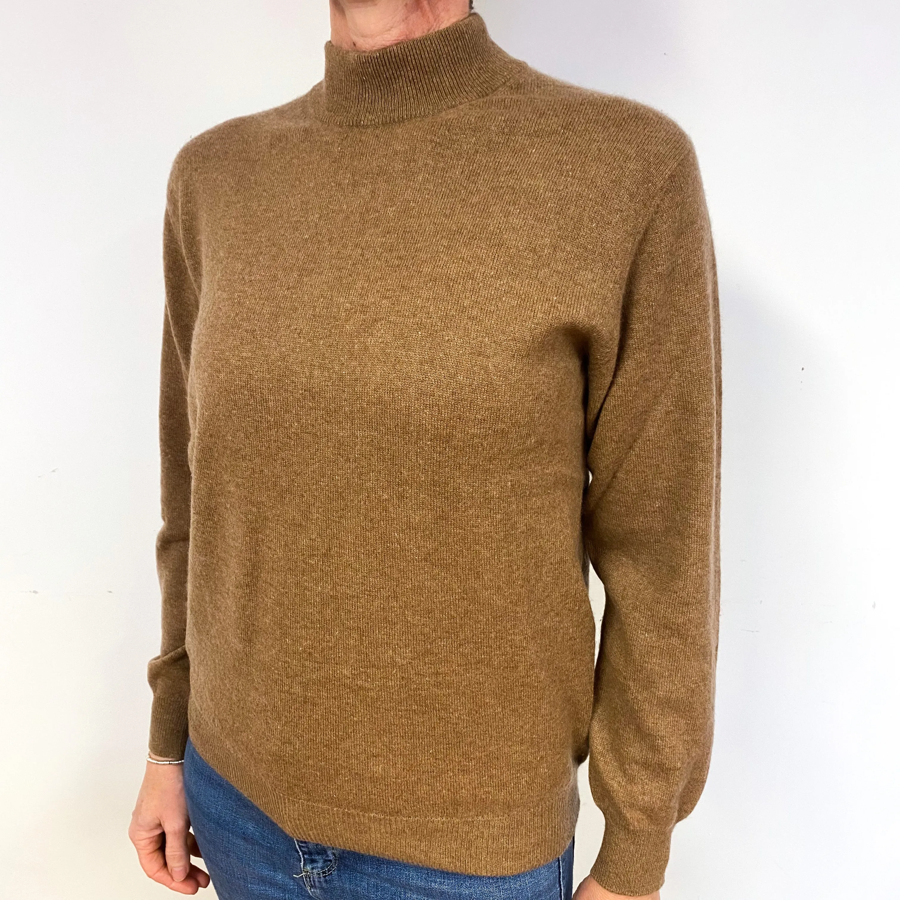 Butterscotch Cashmere Turtle Neck Jumper Medium