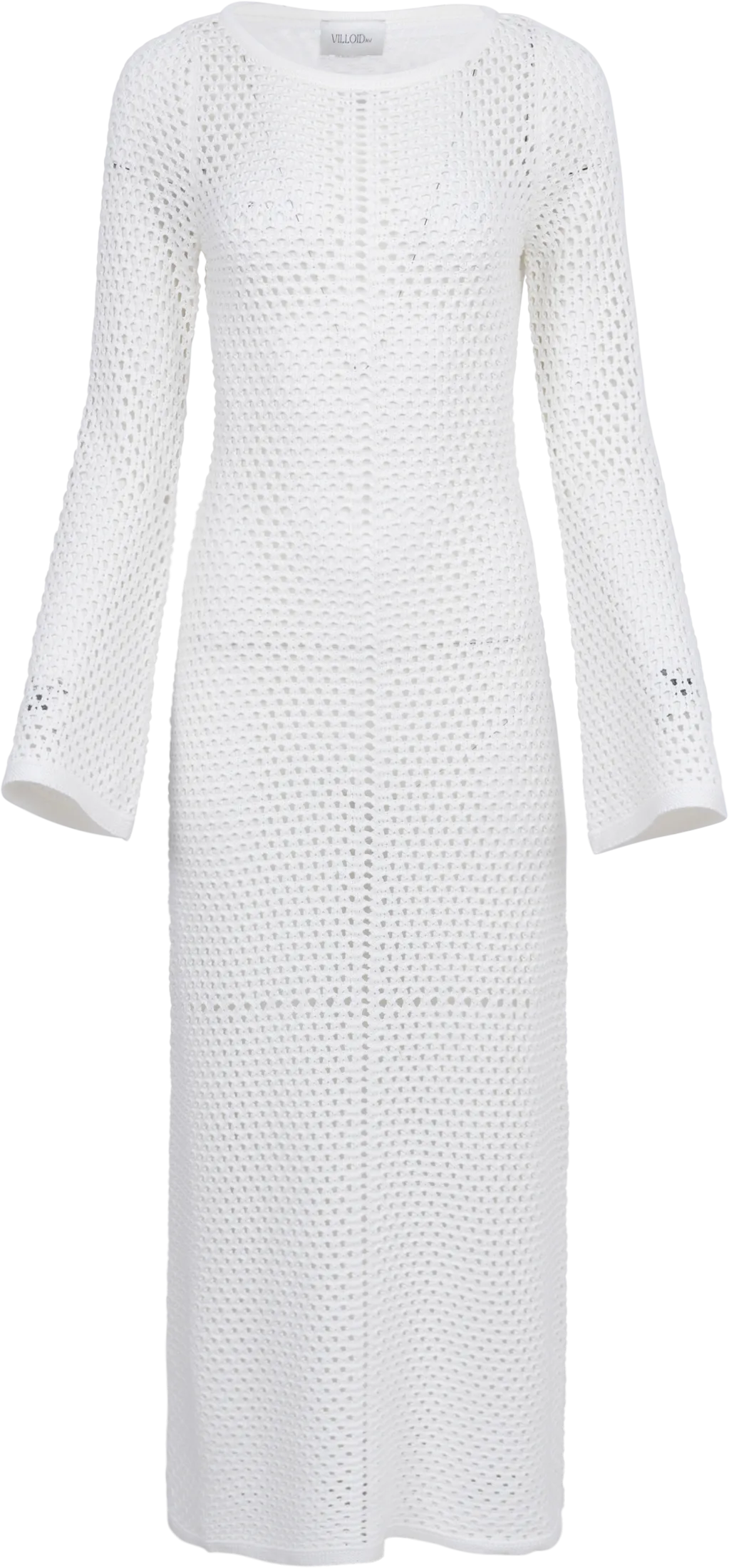 Cami Crochet Knit Maxi Dress - White
