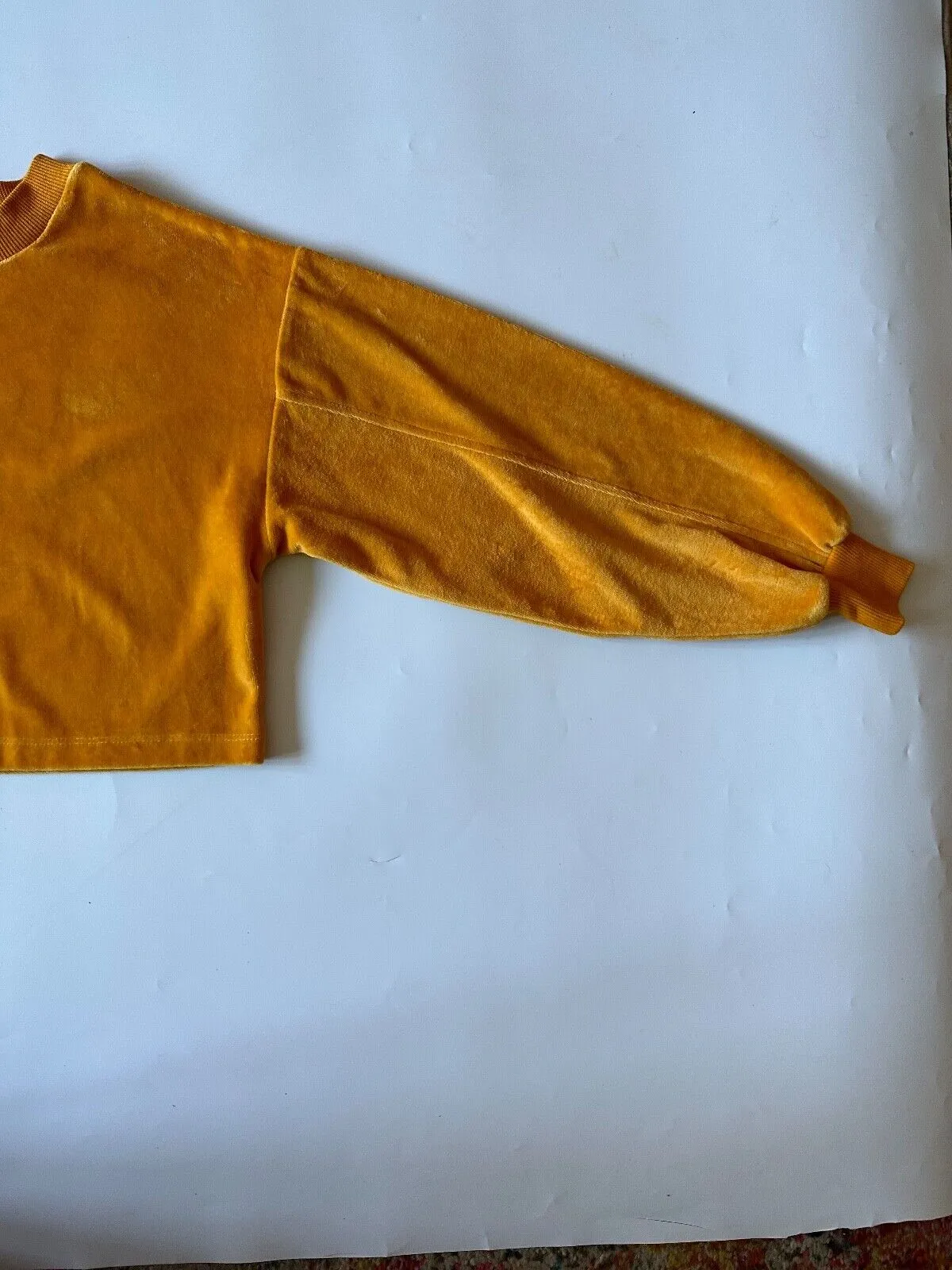 Candy Couture Orange Jumper Age 11 Years Old Velvet Type