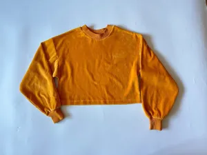 Candy Couture Orange Jumper Age 11 Years Old Velvet Type