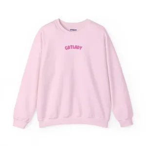 Cat Lady Crewneck Sweatshirt - Cute Cat Lover Gift, Unisex Hoodie, Cat Mom Jumper, Feline Kitty Blouse, Pet Owner Top