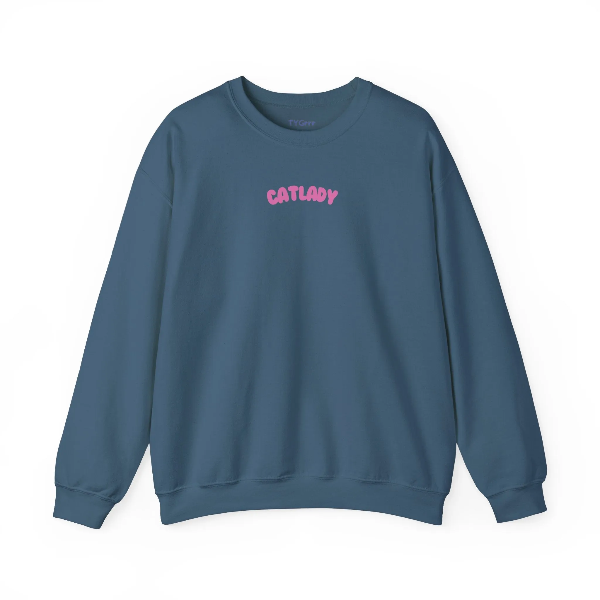 Cat Lady Crewneck Sweatshirt - Cute Cat Lover Gift, Unisex Hoodie, Cat Mom Jumper, Feline Kitty Blouse, Pet Owner Top