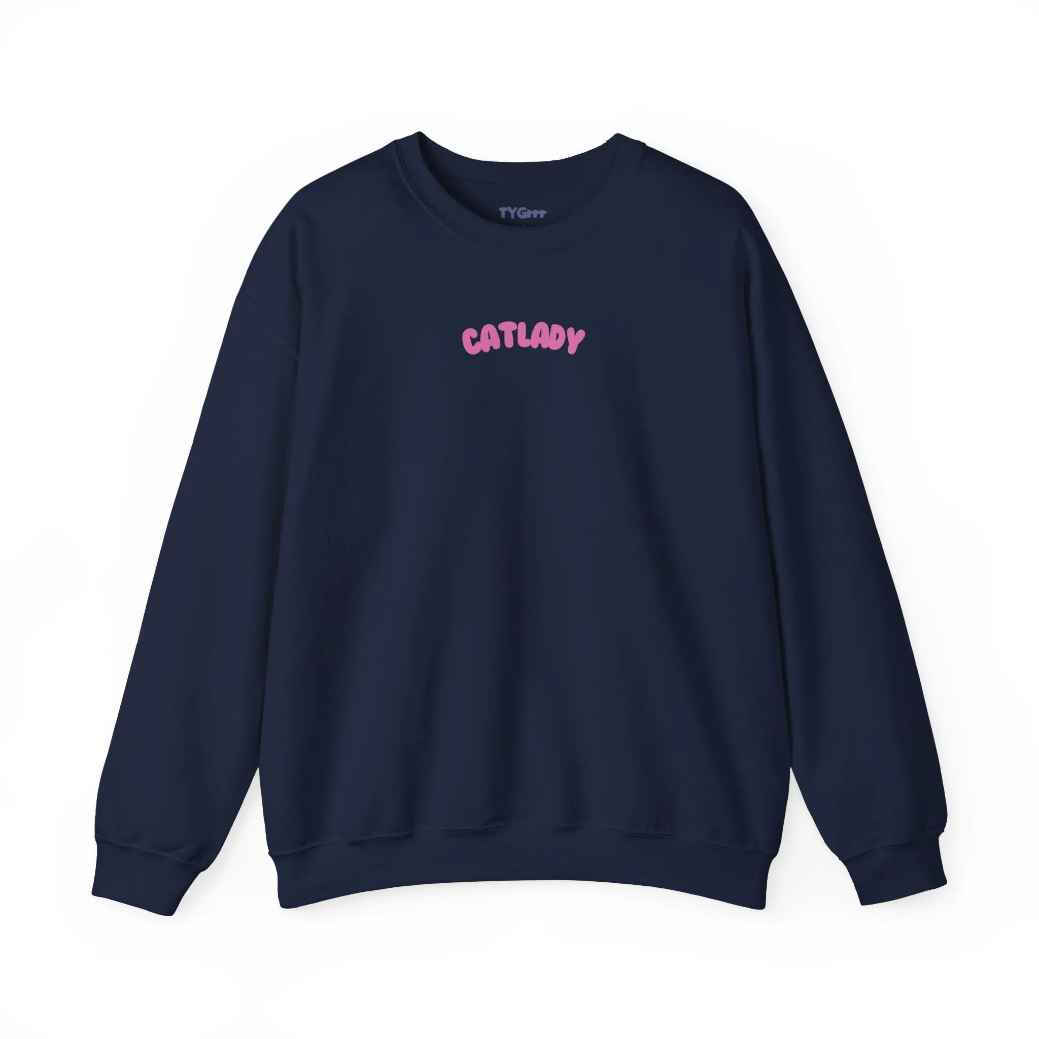 Cat Lady Crewneck Sweatshirt - Cute Cat Lover Gift, Unisex Hoodie, Cat Mom Jumper, Feline Kitty Blouse, Pet Owner Top