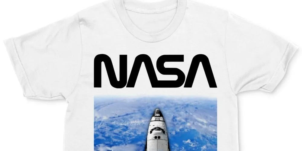 Changes Men's NASA Space Shuttle Men's Graphic T-Shirt White Size XX-Large