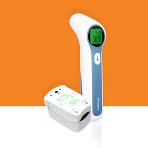 Children's Fingertip Pulse Oximeter   Non-Contact Infrared Thermometer Bundle