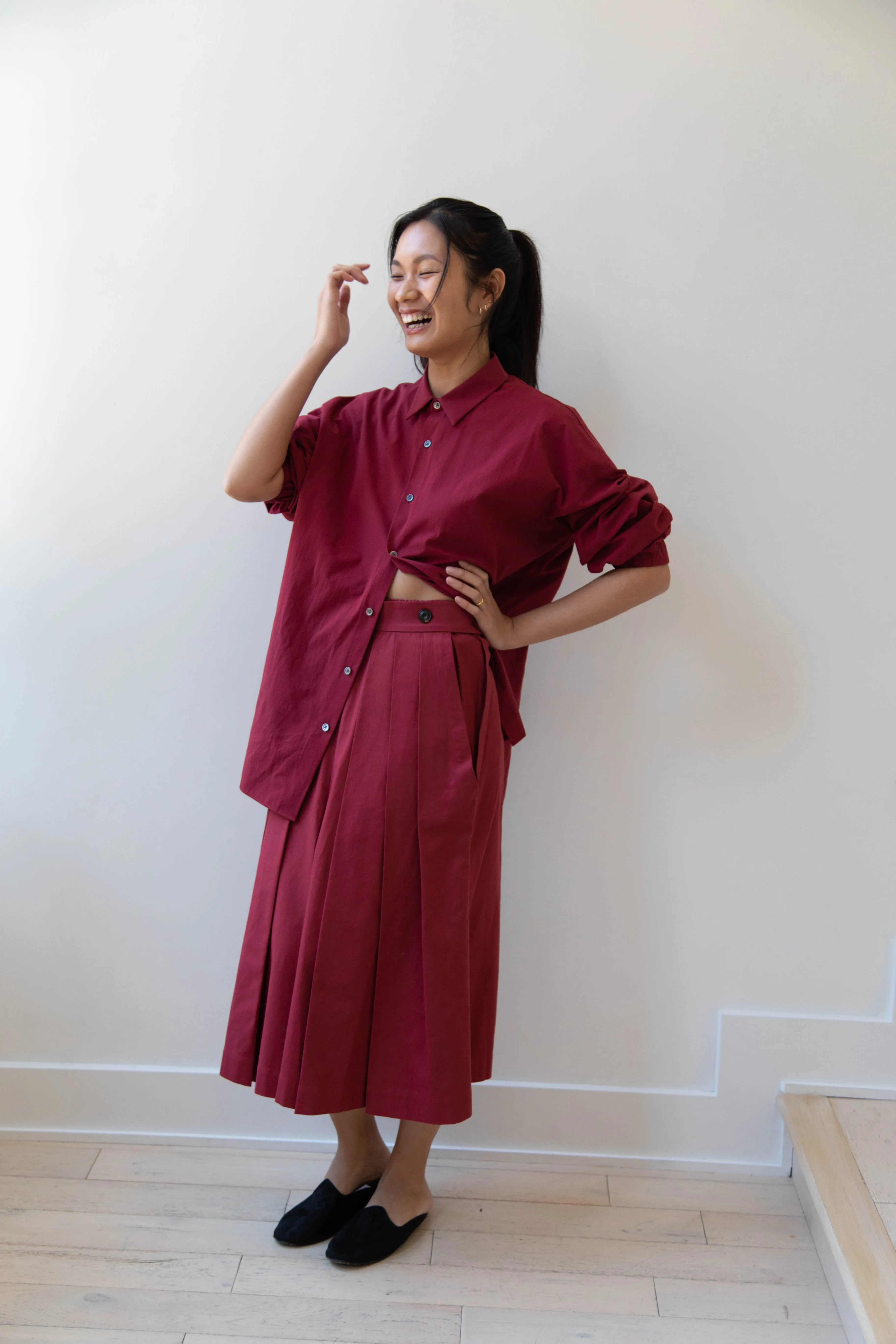 École de Curiosités | Pina Pants in Red Wine