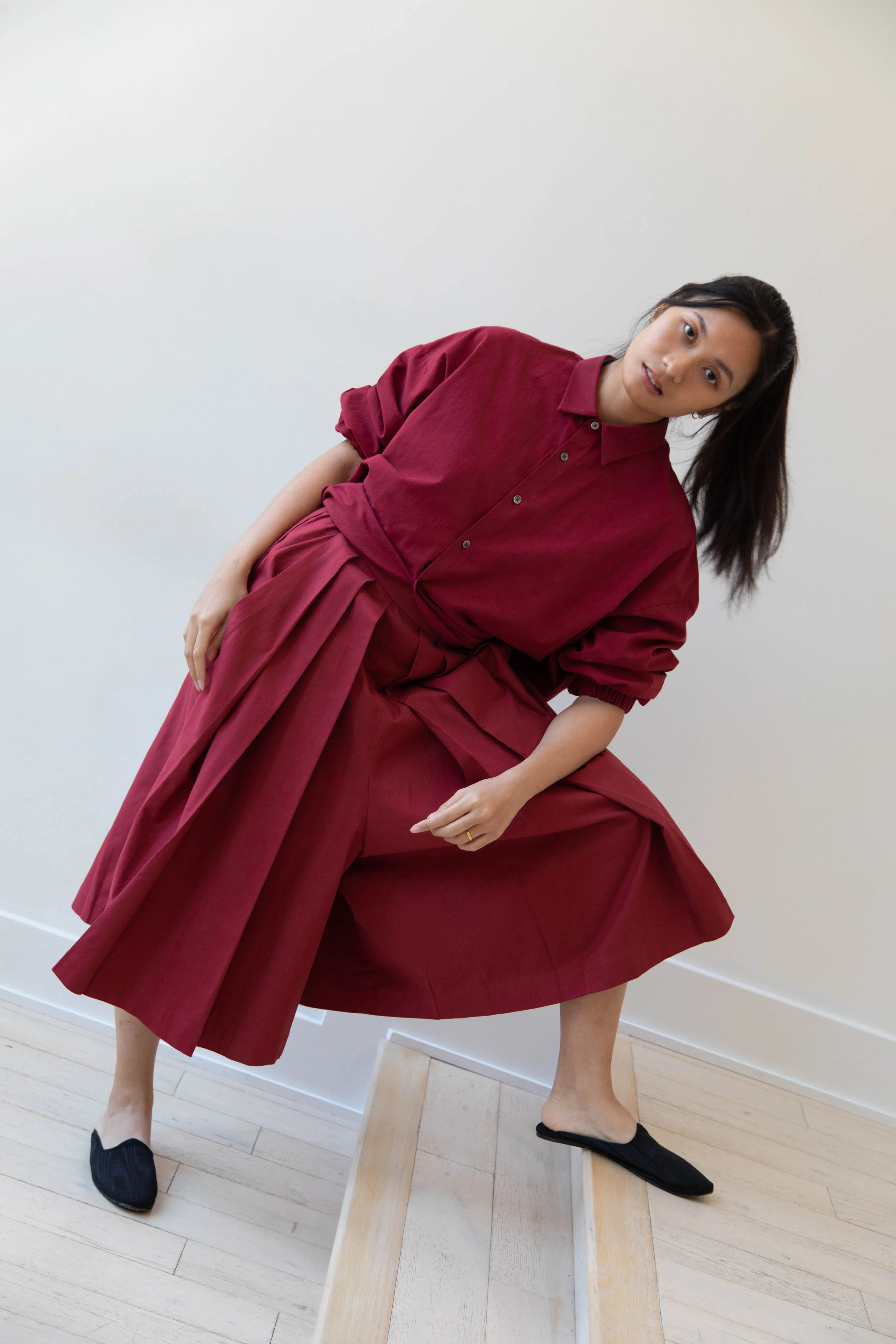 École de Curiosités | Pina Pants in Red Wine