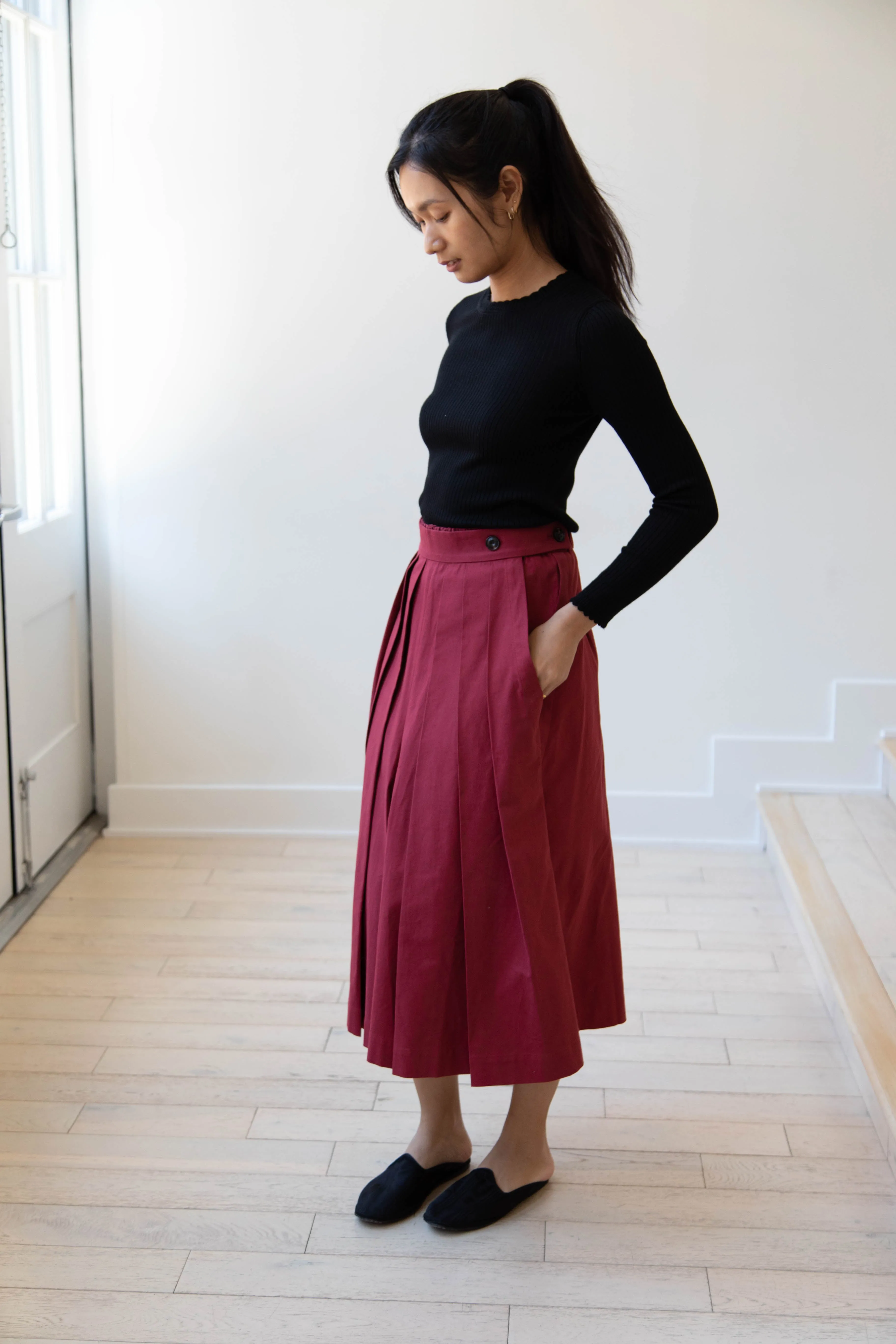 École de Curiosités | Pina Pants in Red Wine