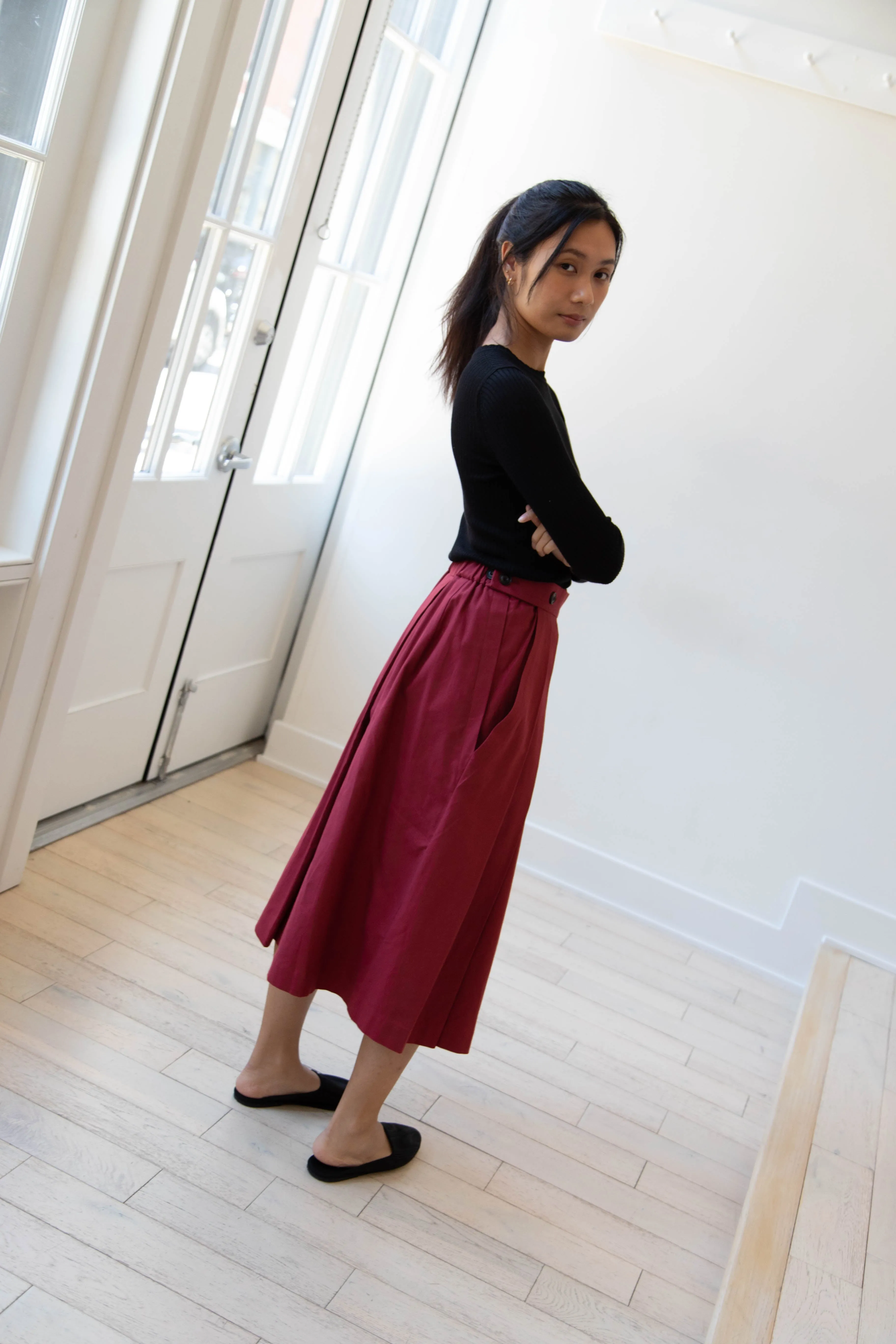 École de Curiosités | Pina Pants in Red Wine