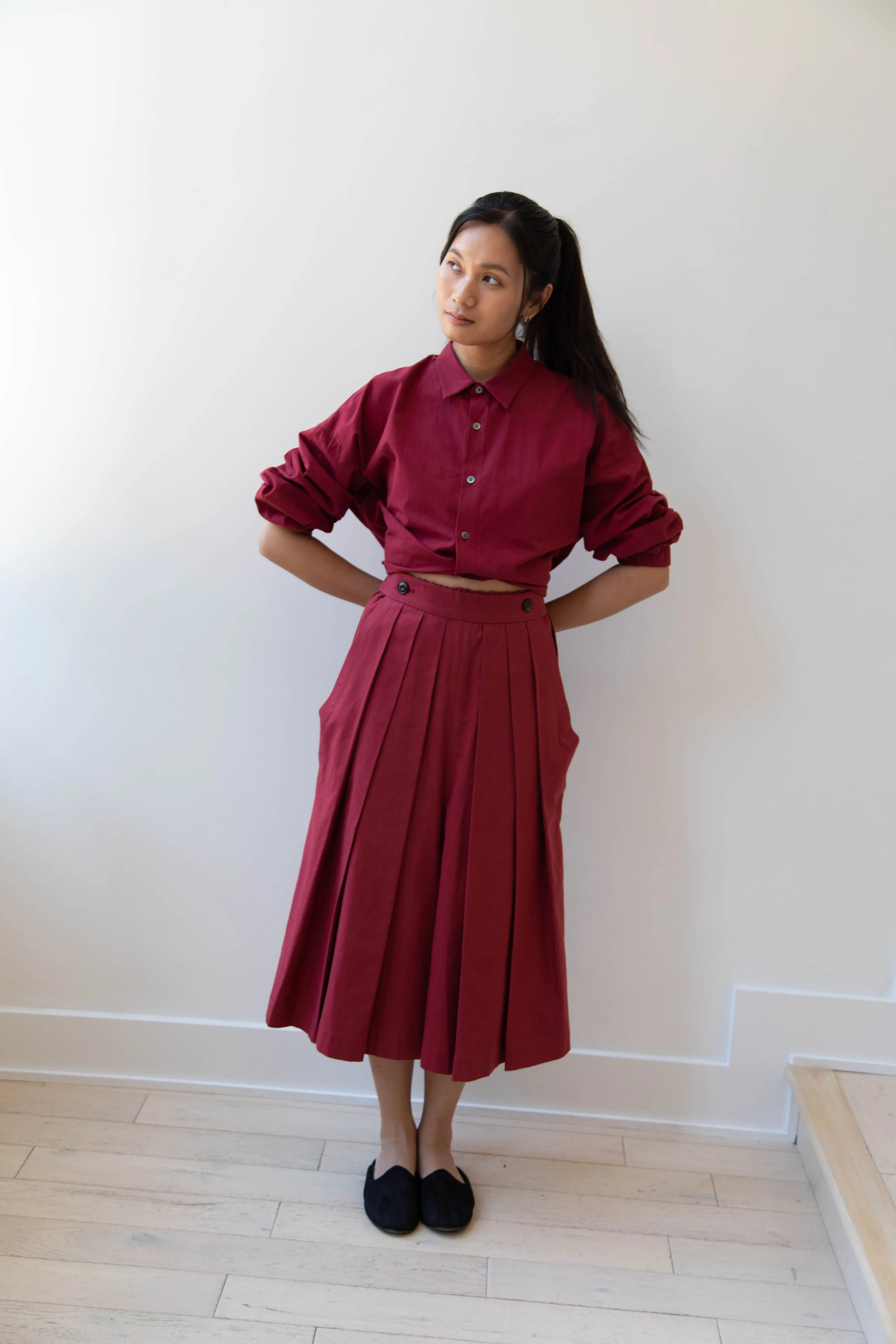École de Curiosités | Pina Pants in Red Wine
