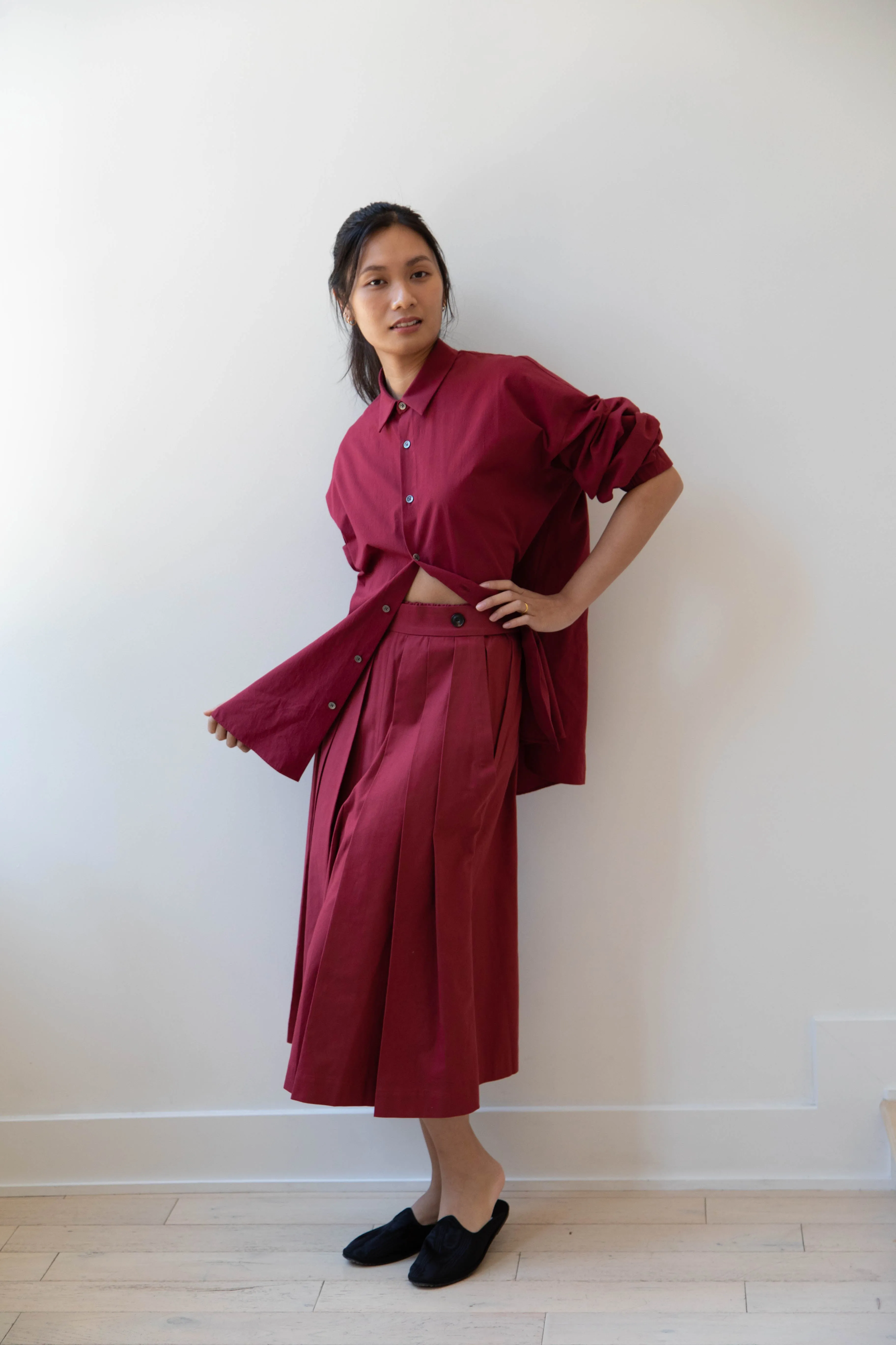 École de Curiosités | Pina Pants in Red Wine
