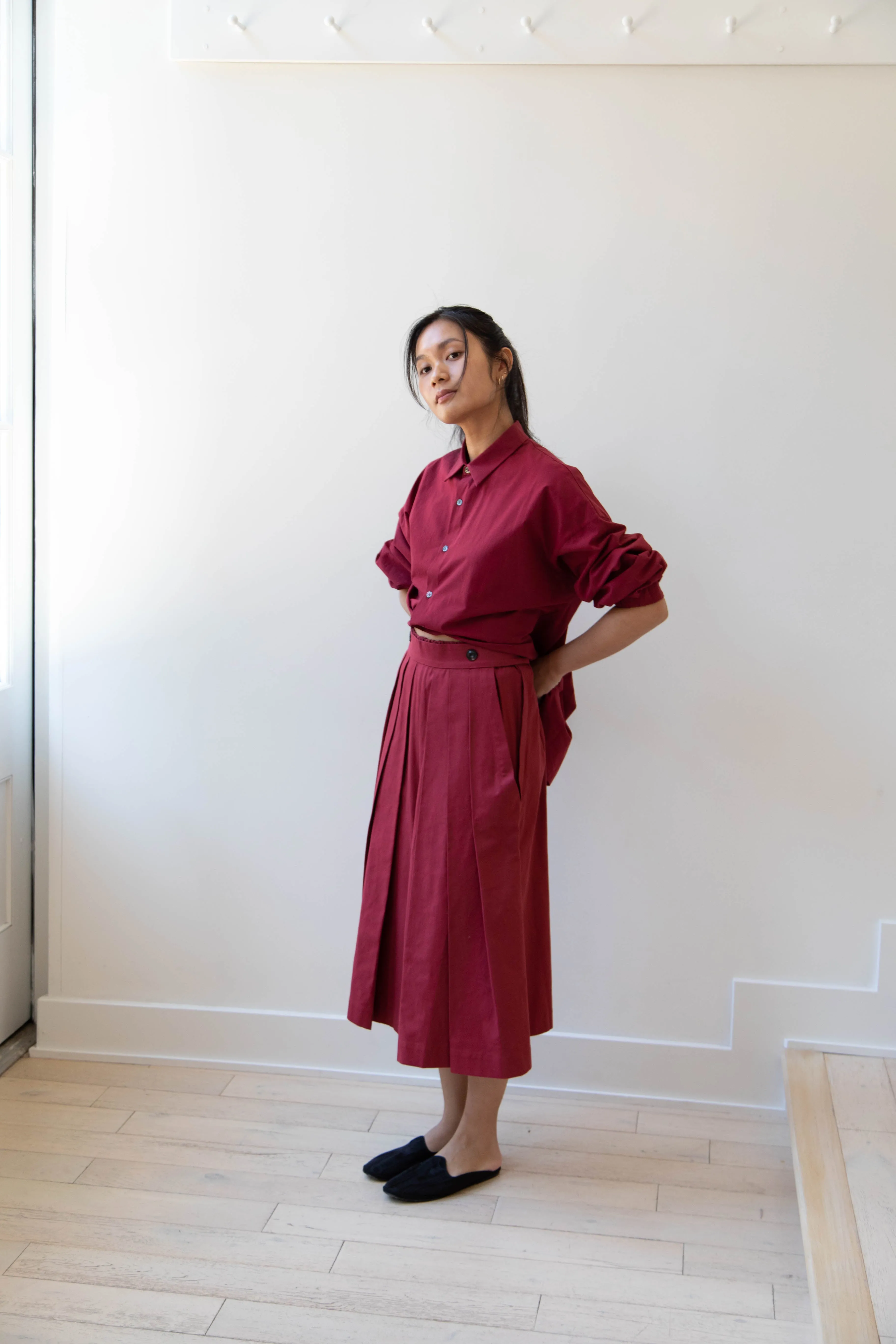 École de Curiosités | Pina Pants in Red Wine