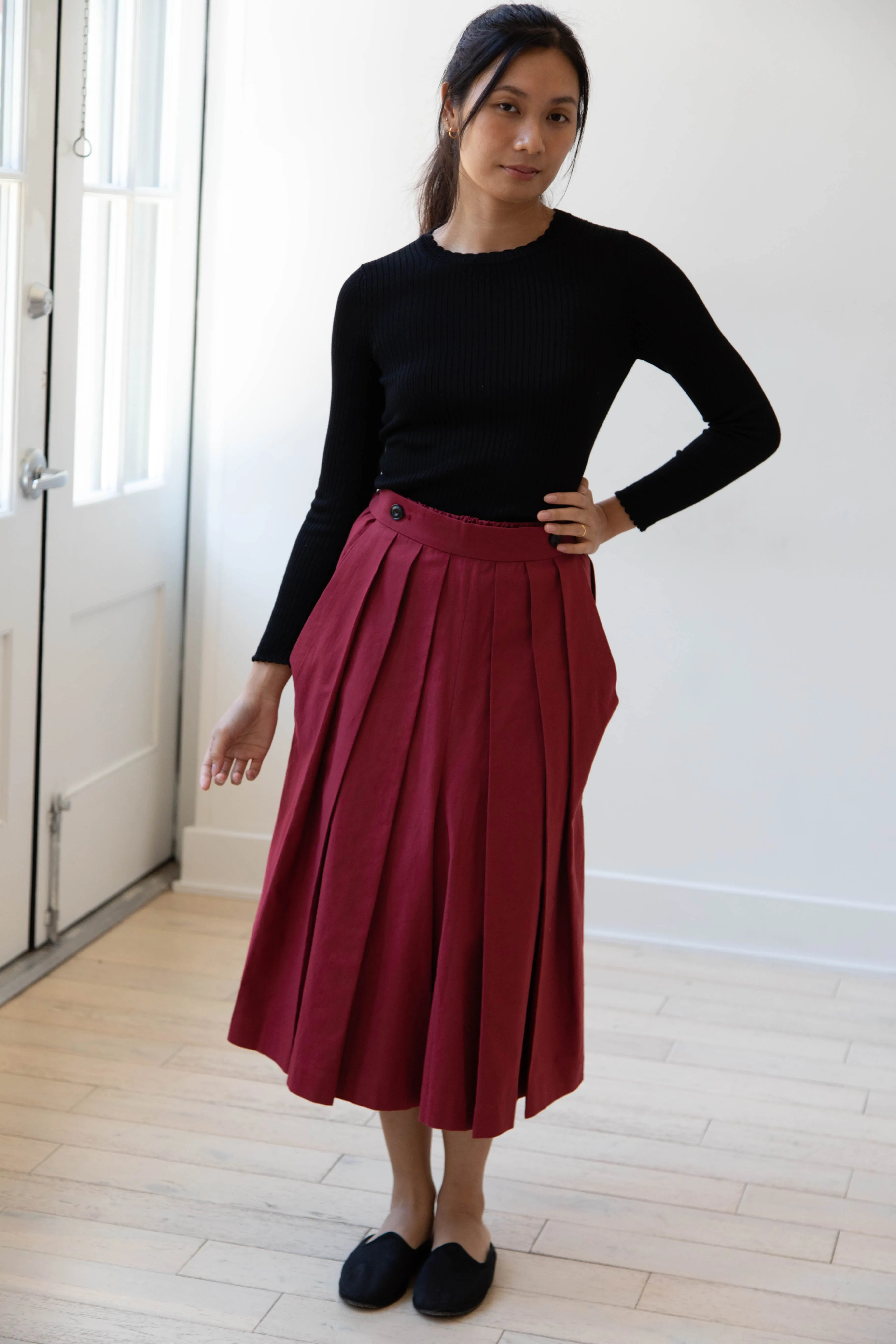 École de Curiosités | Pina Pants in Red Wine