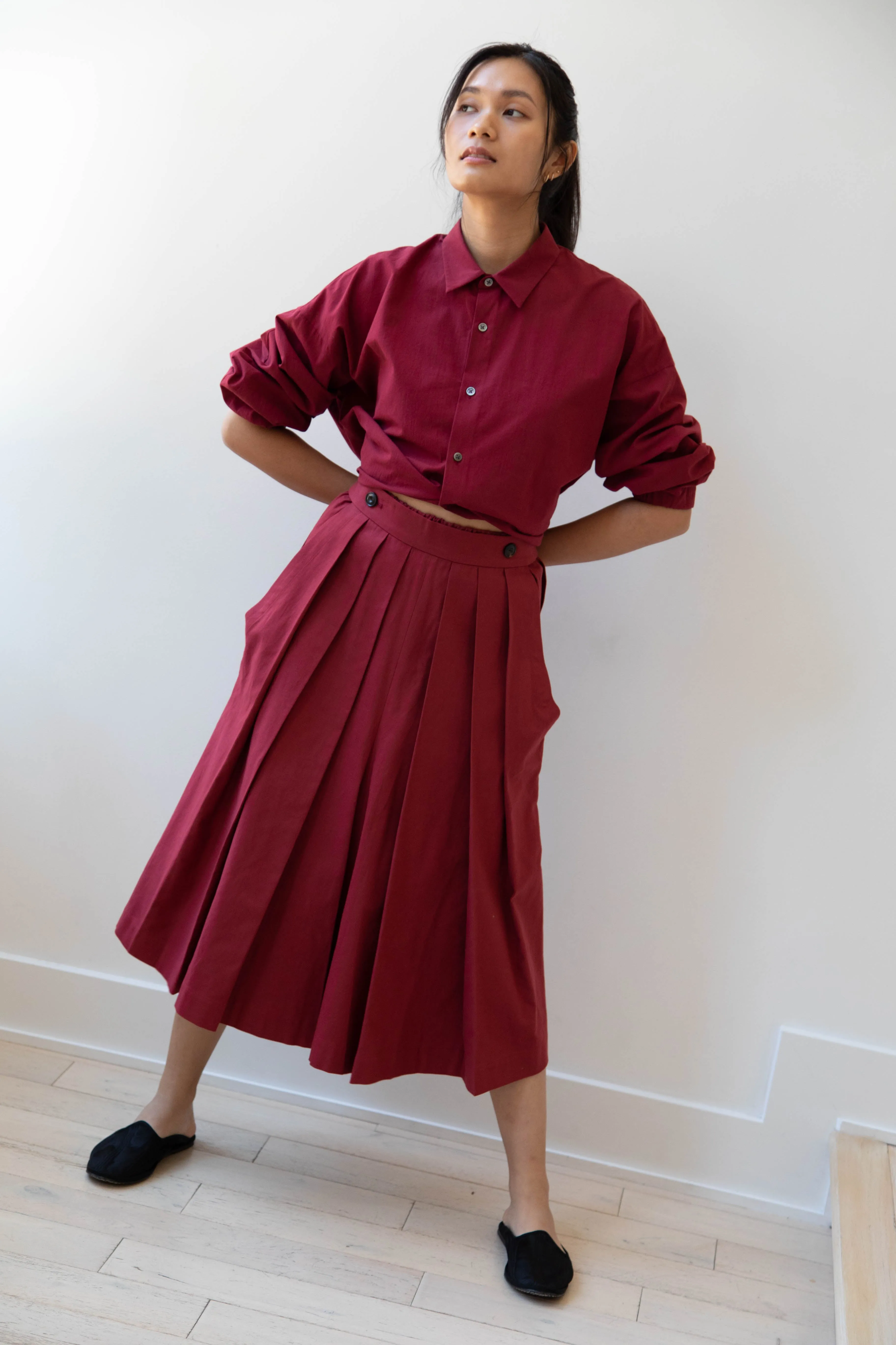 École de Curiosités | Pina Pants in Red Wine