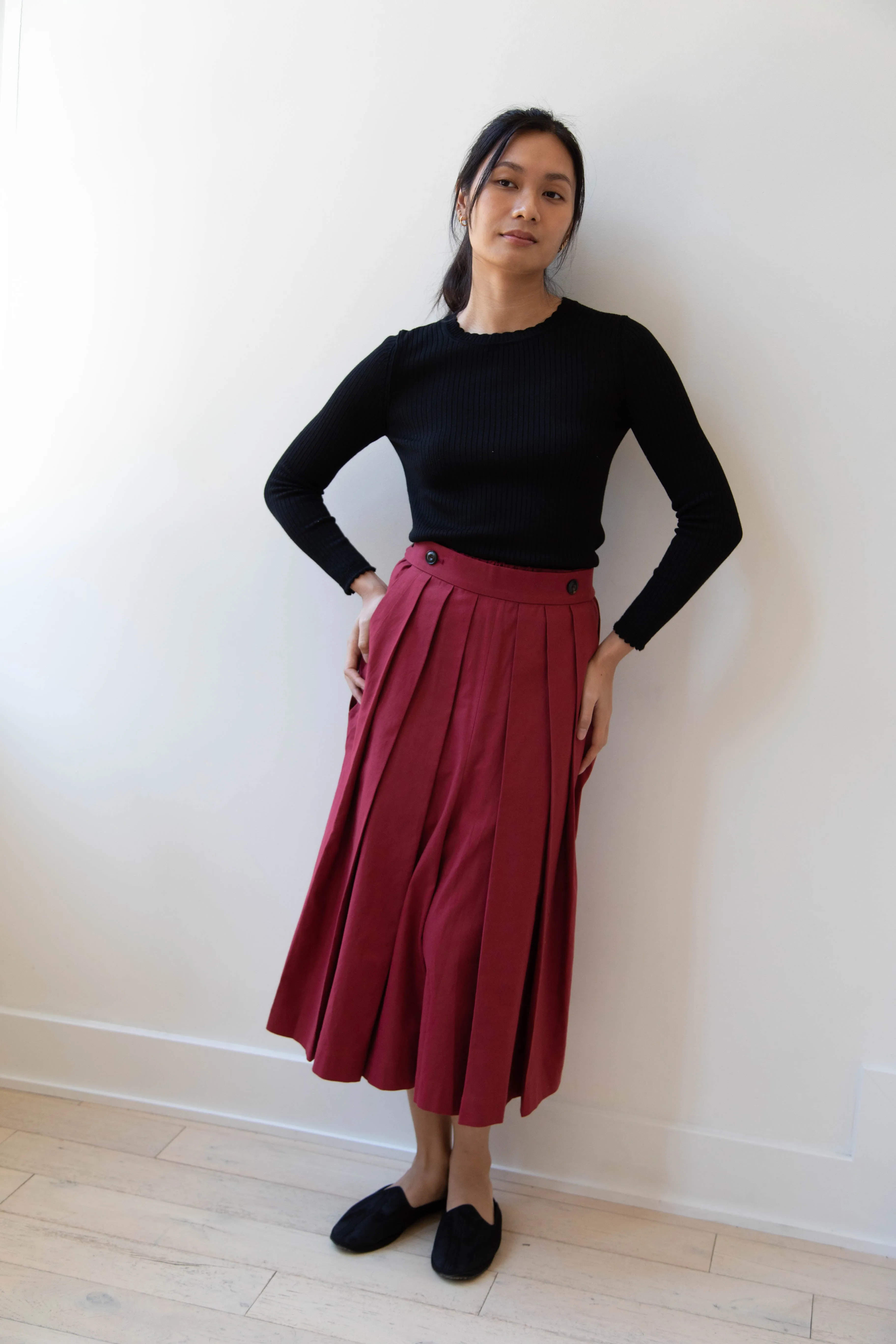 École de Curiosités | Pina Pants in Red Wine
