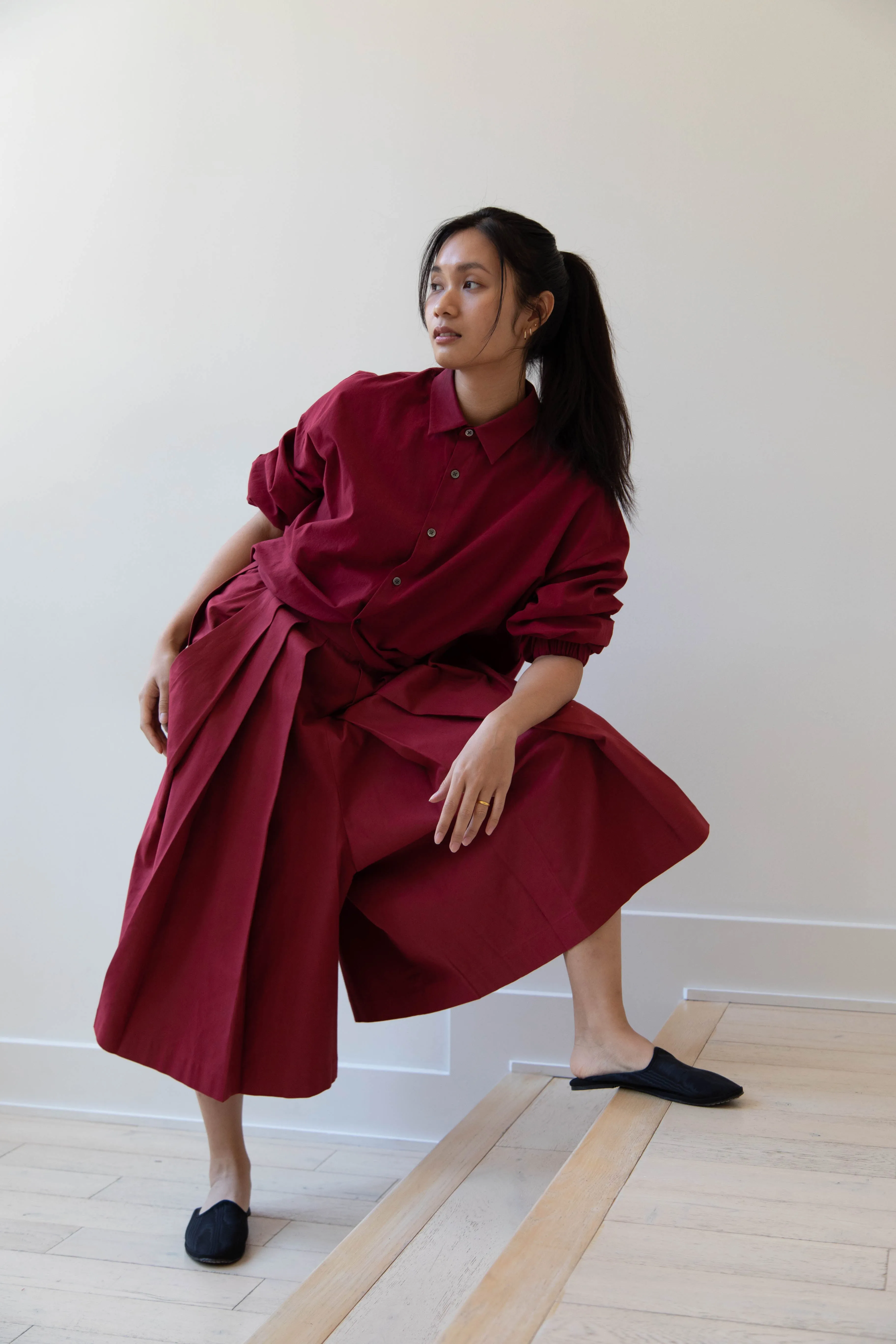 École de Curiosités | Pina Pants in Red Wine