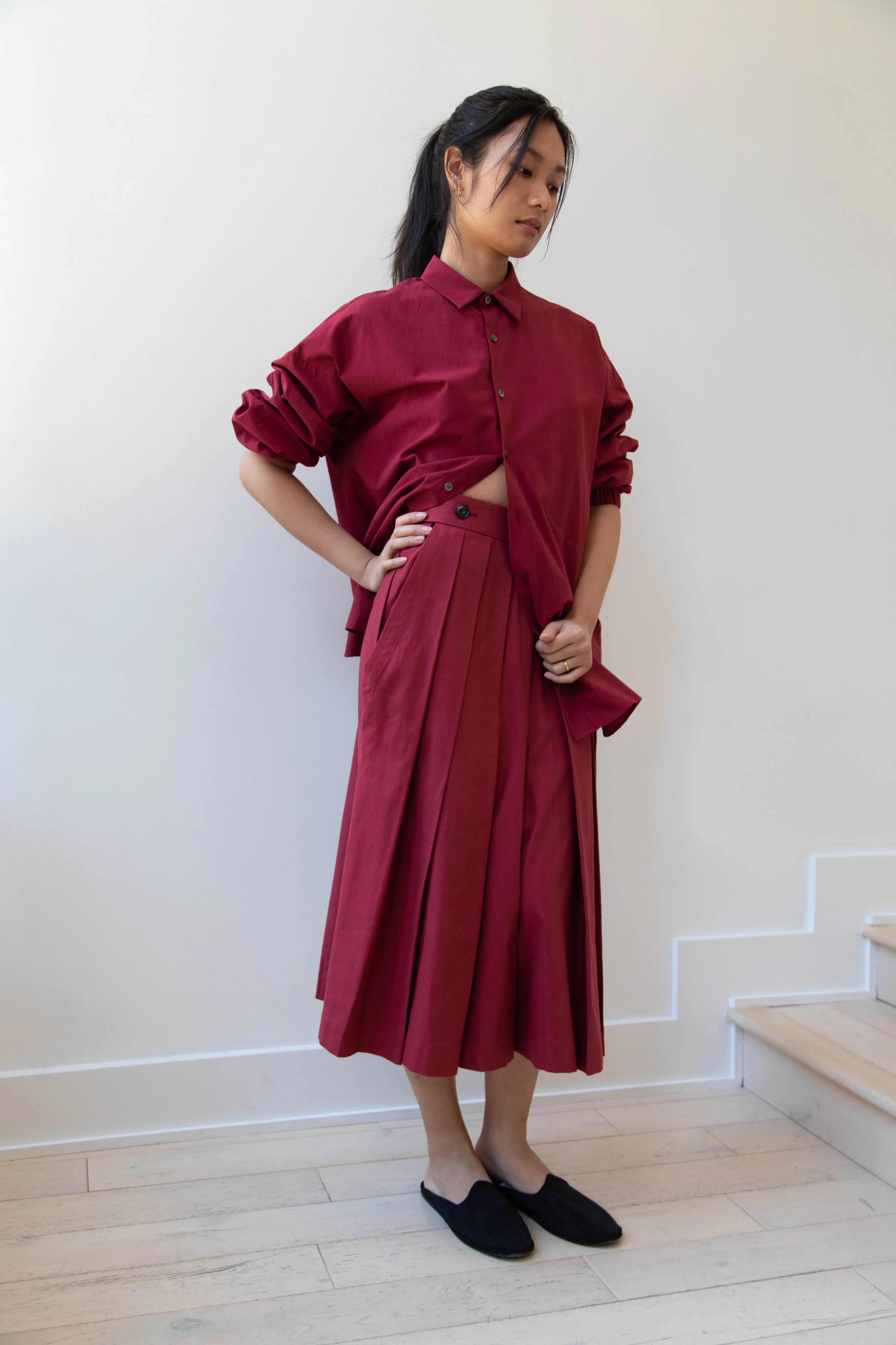 École de Curiosités | Pina Pants in Red Wine
