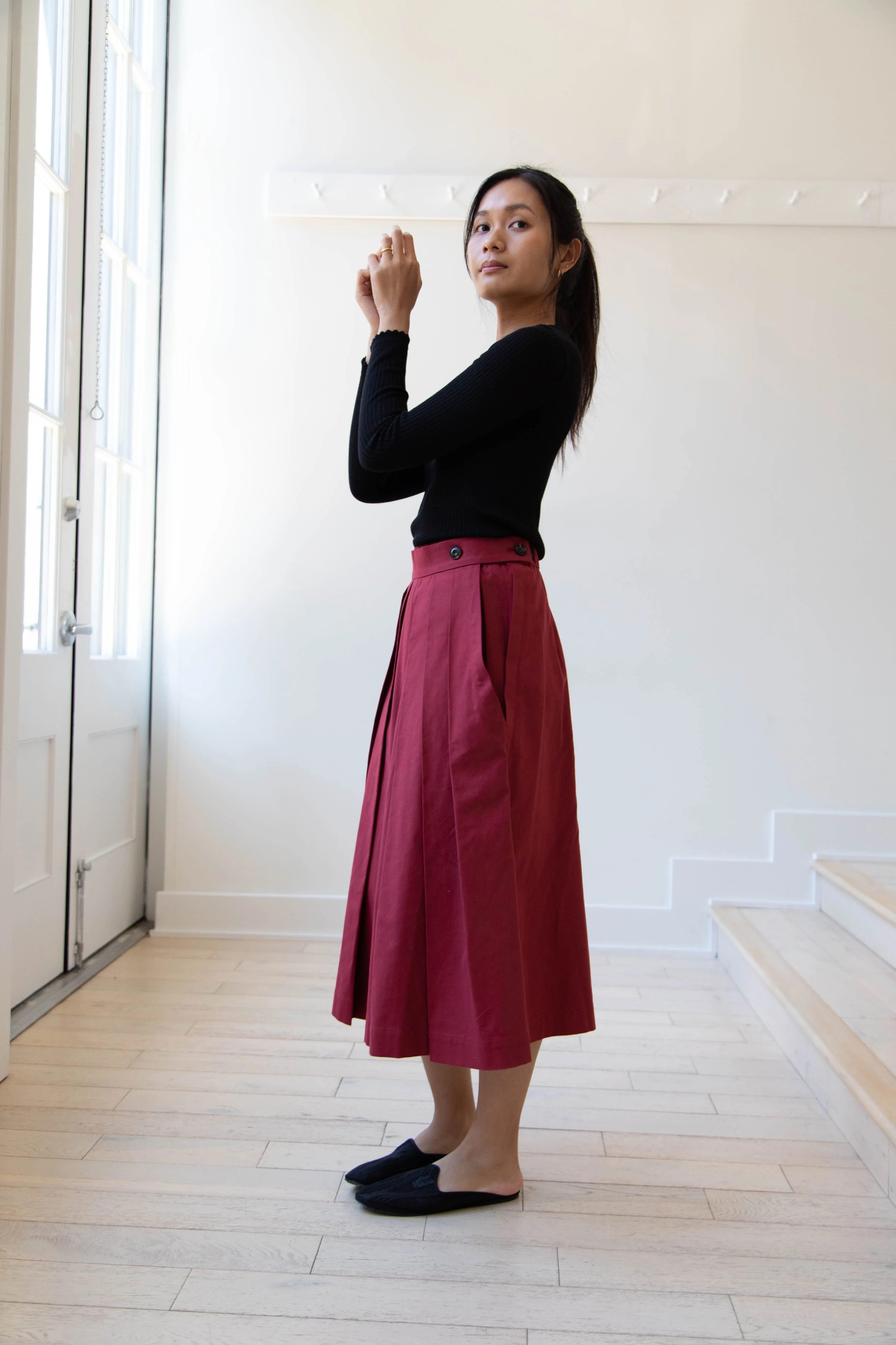 École de Curiosités | Pina Pants in Red Wine
