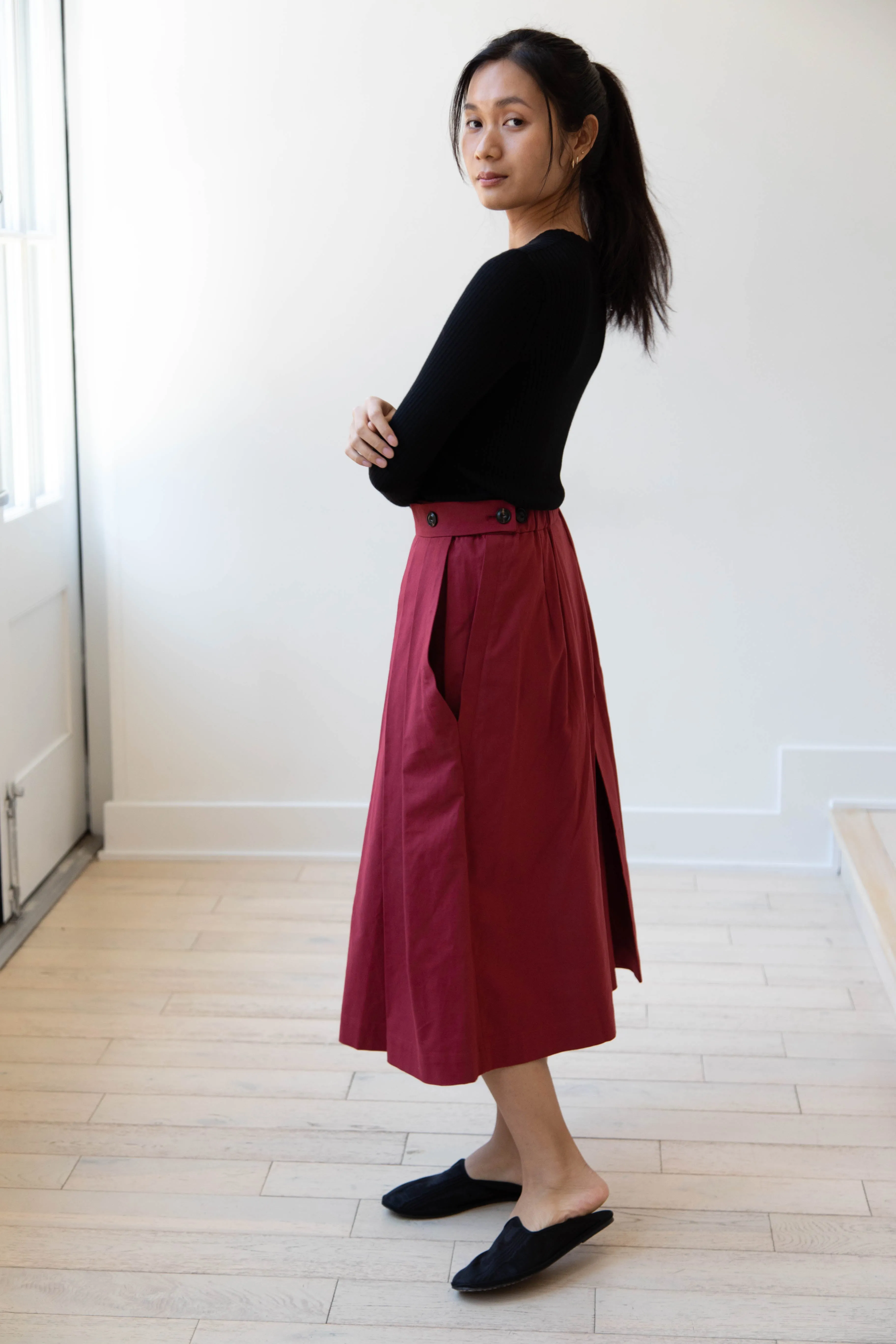 École de Curiosités | Pina Pants in Red Wine