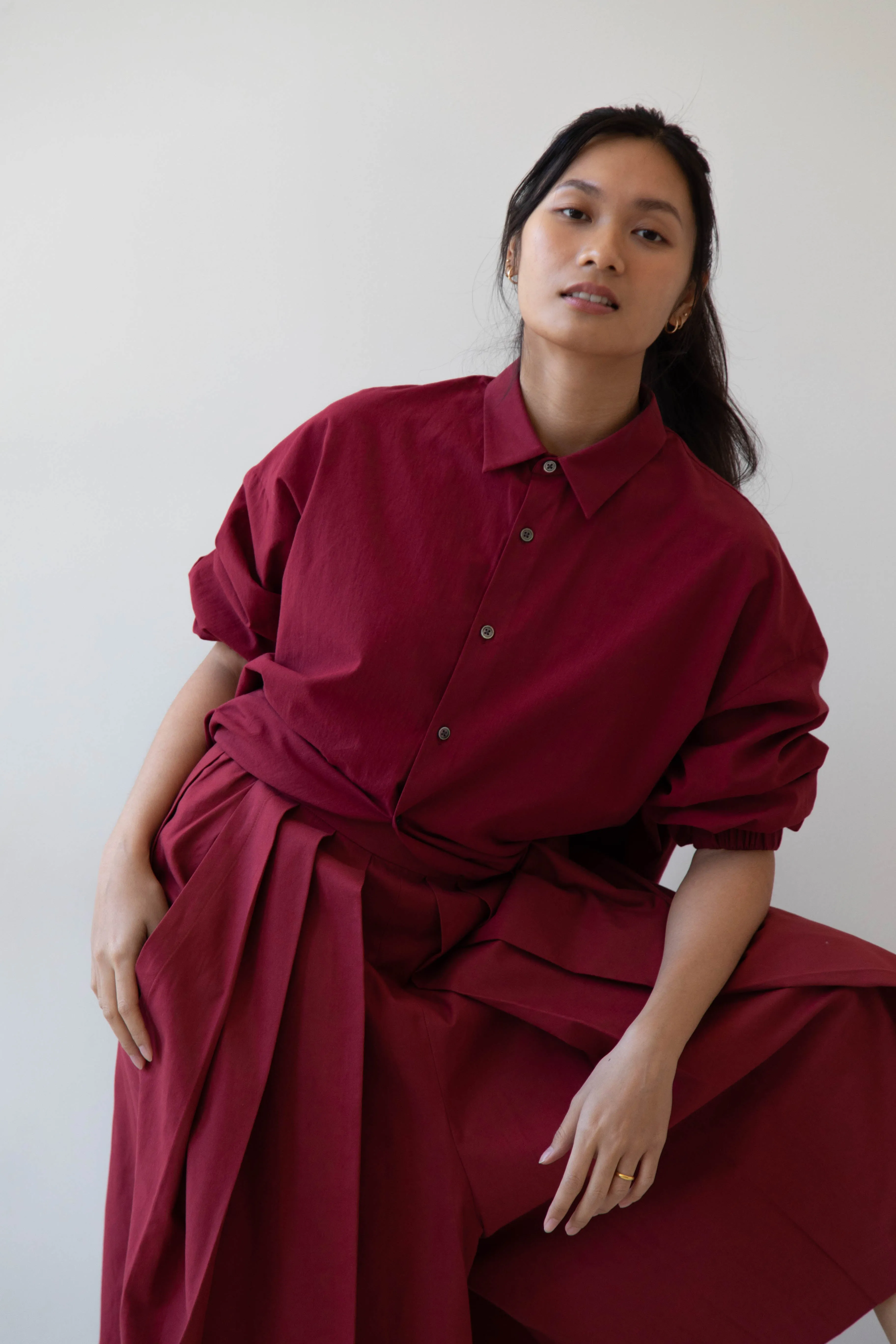 École de Curiosités | Pina Pants in Red Wine