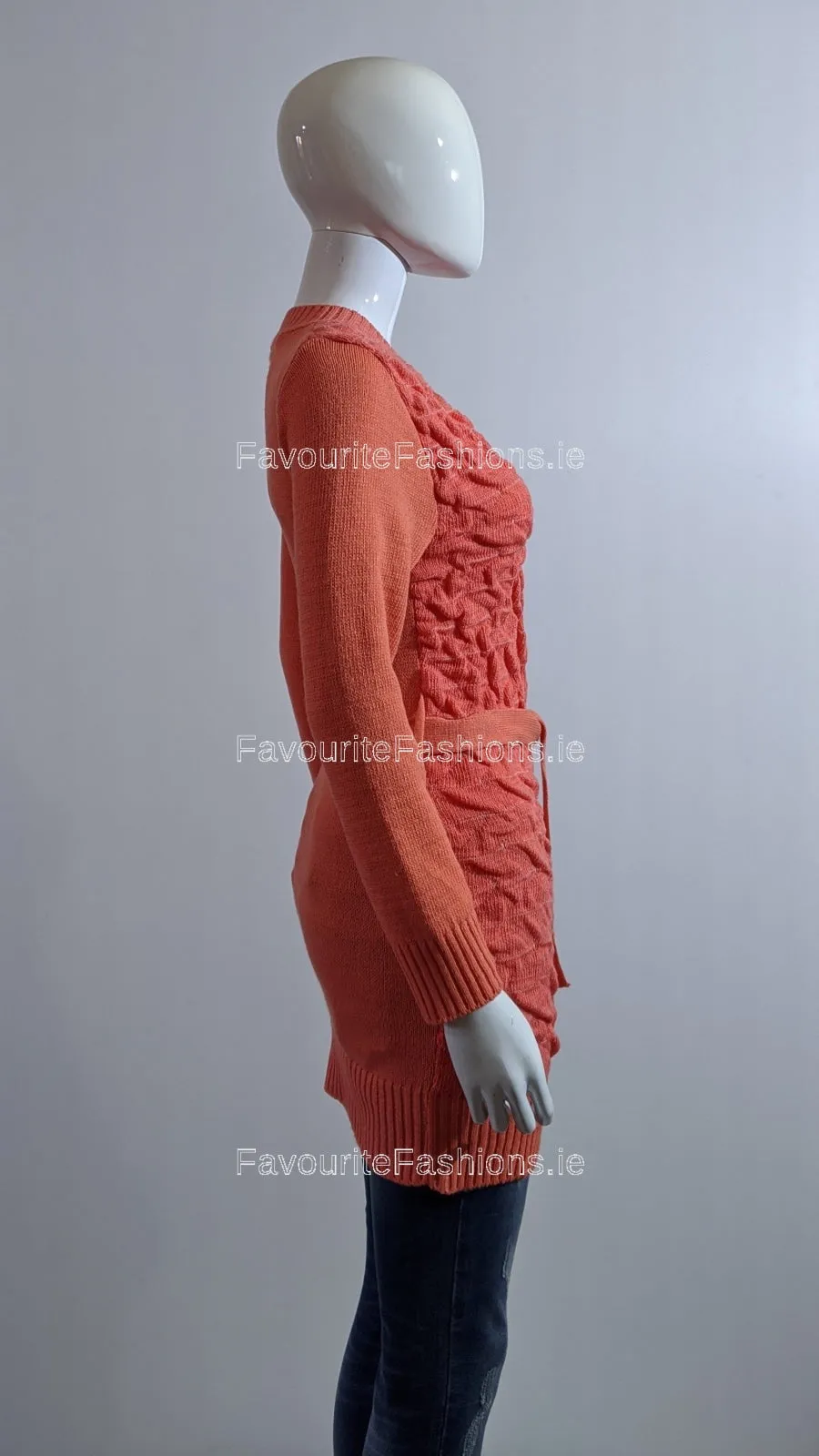 Coral Texture Detail Long Jumper