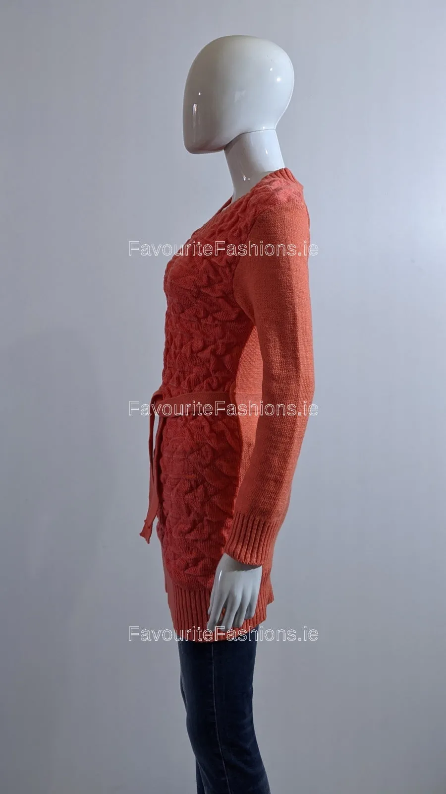 Coral Texture Detail Long Jumper