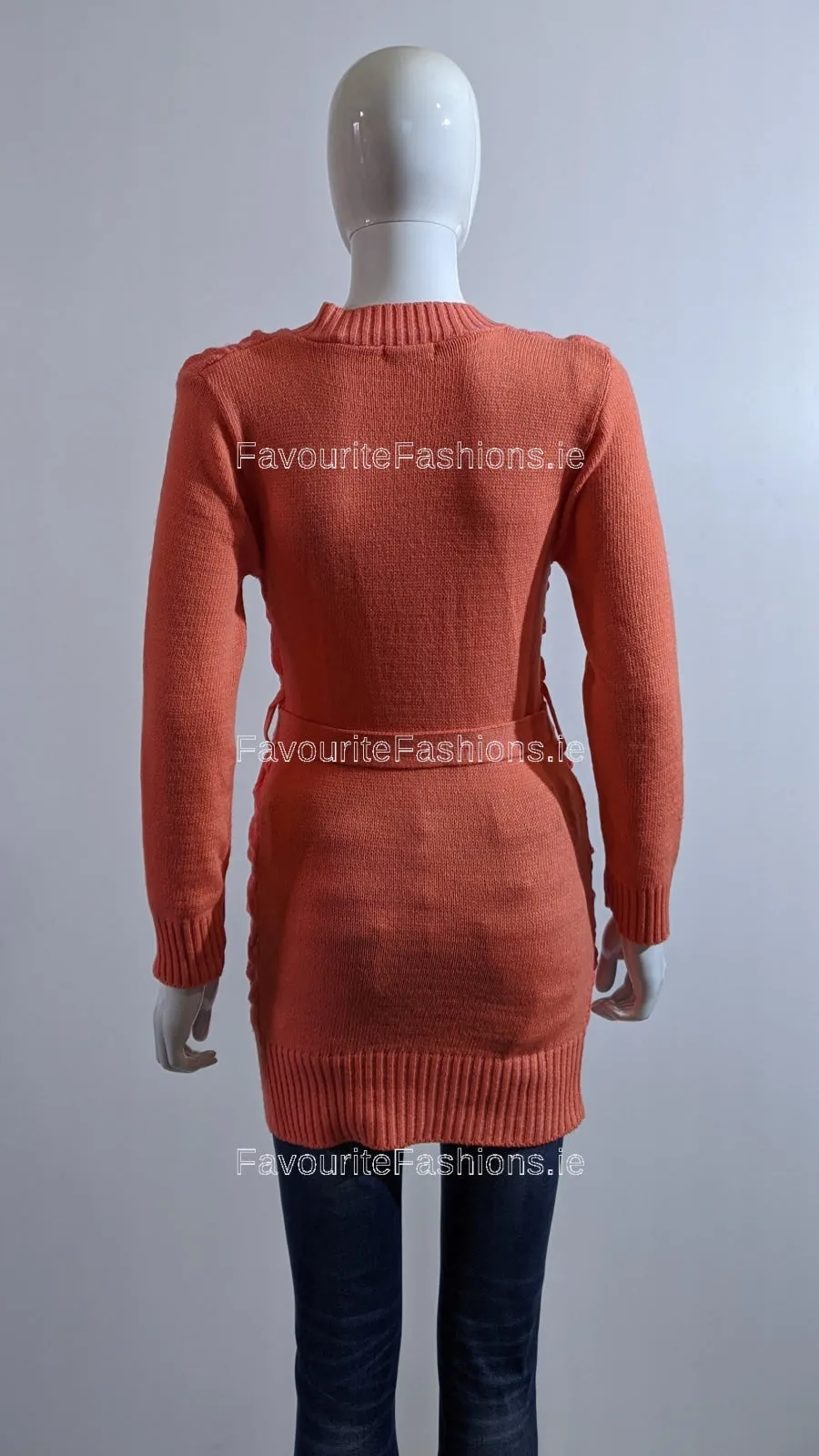 Coral Texture Detail Long Jumper