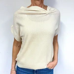 Cream Cashmere Polo Neck Jumper