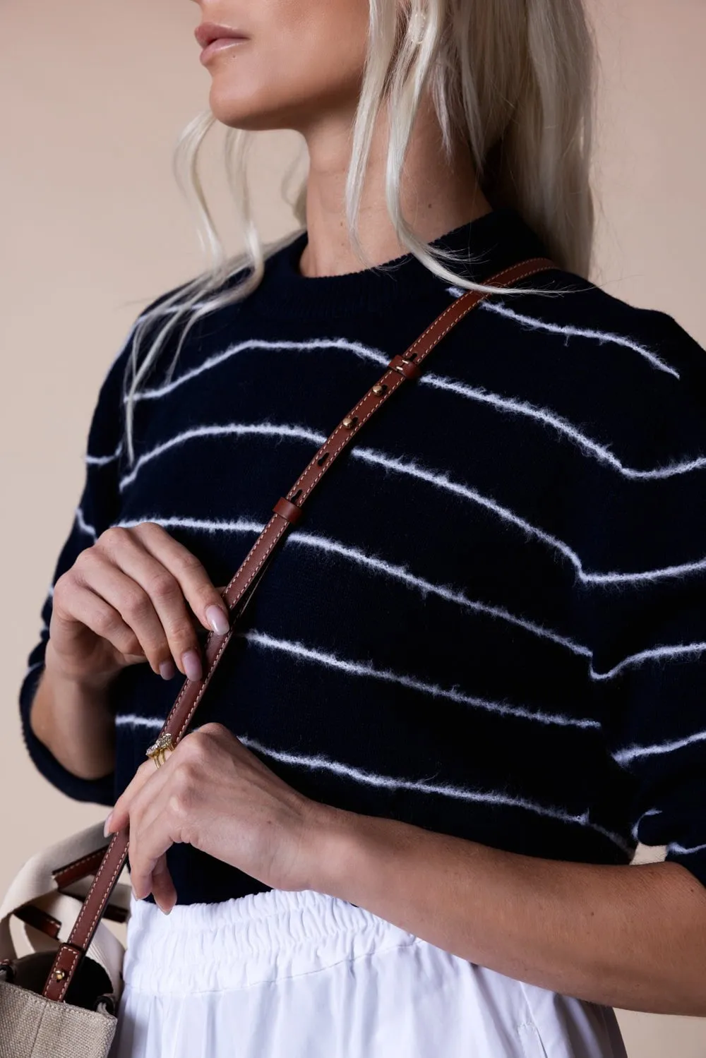 Crewneck Jumper - Blue Stripe