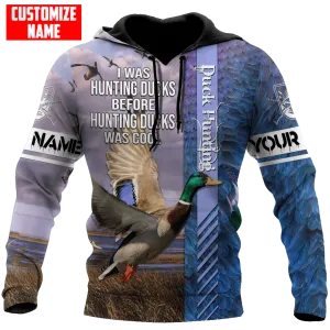 Customized Name Duck Hunting Hoodie Klan, Cool Hunting Duck Hoodies For Men And Women