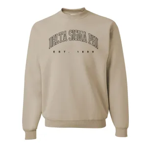 Delta Sig Classic Neutral Crewneck