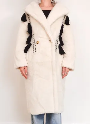 Demetra Teddy longline coat RRP £3.6k